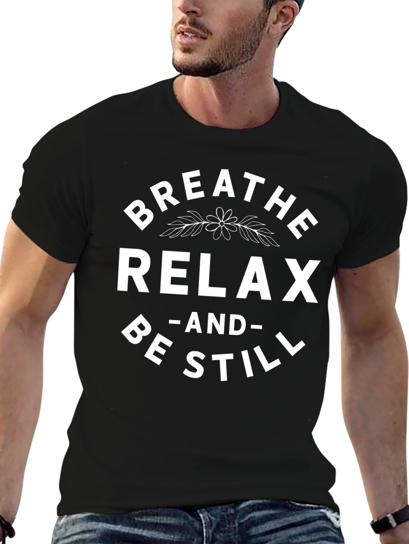 Breathe Relax Be Still Graphic Tee