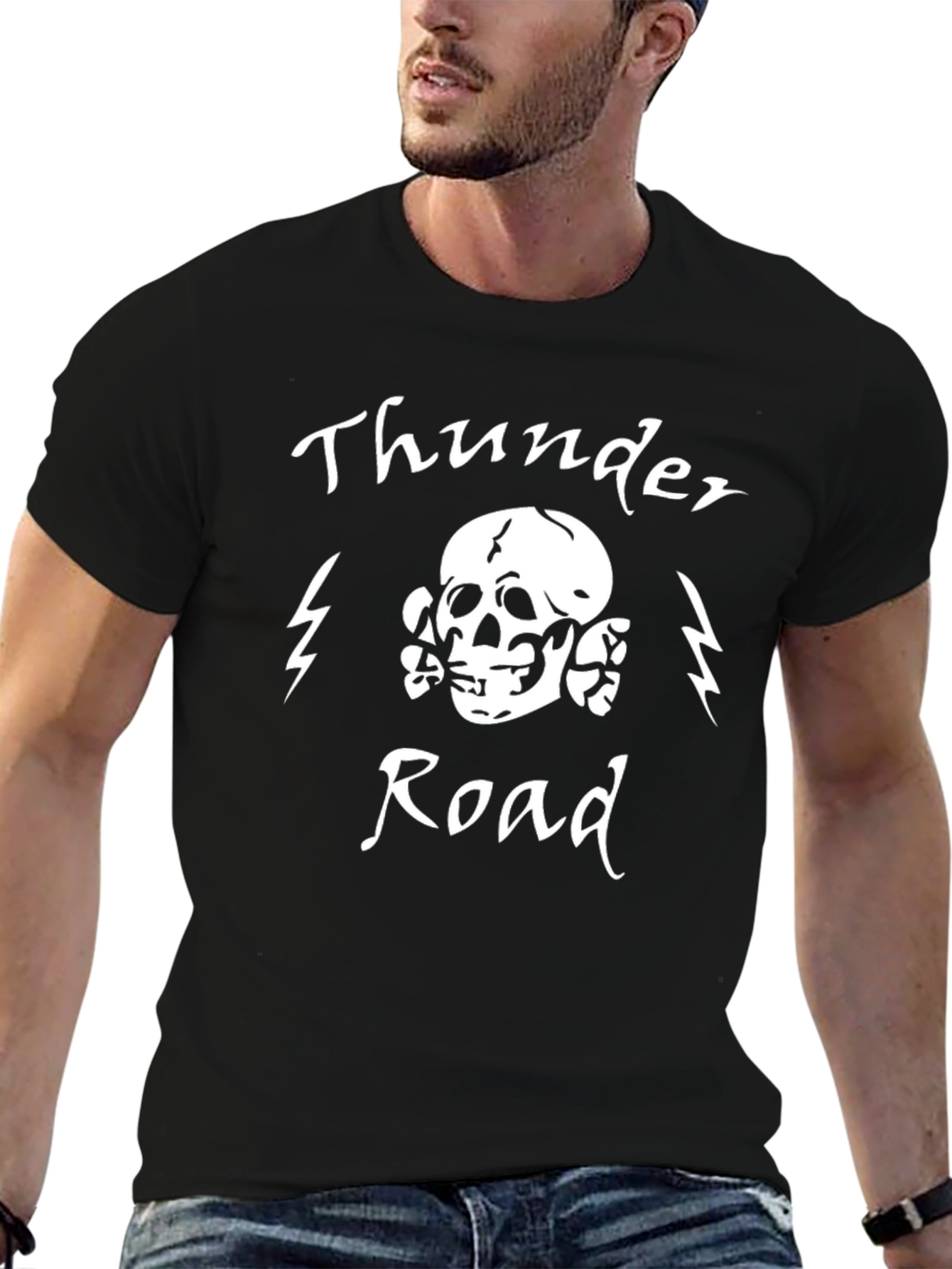 Thunder Road Graphic T-Shirt - Black