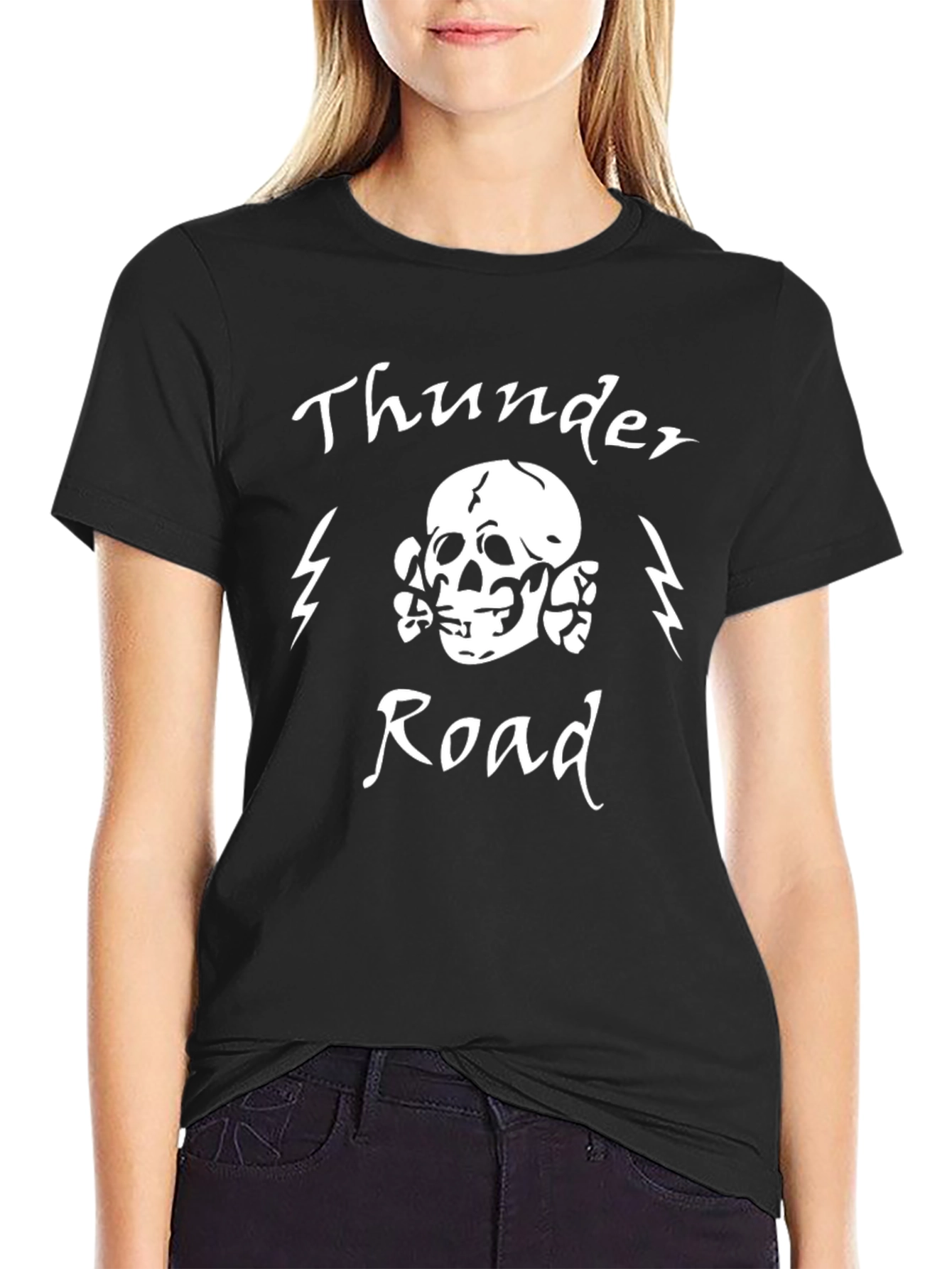 Thunder Road Graphic T-Shirt - Black