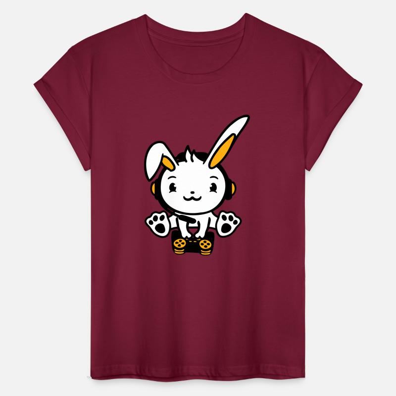 Bunny Plays Controller Console Headset Gamer Nerd