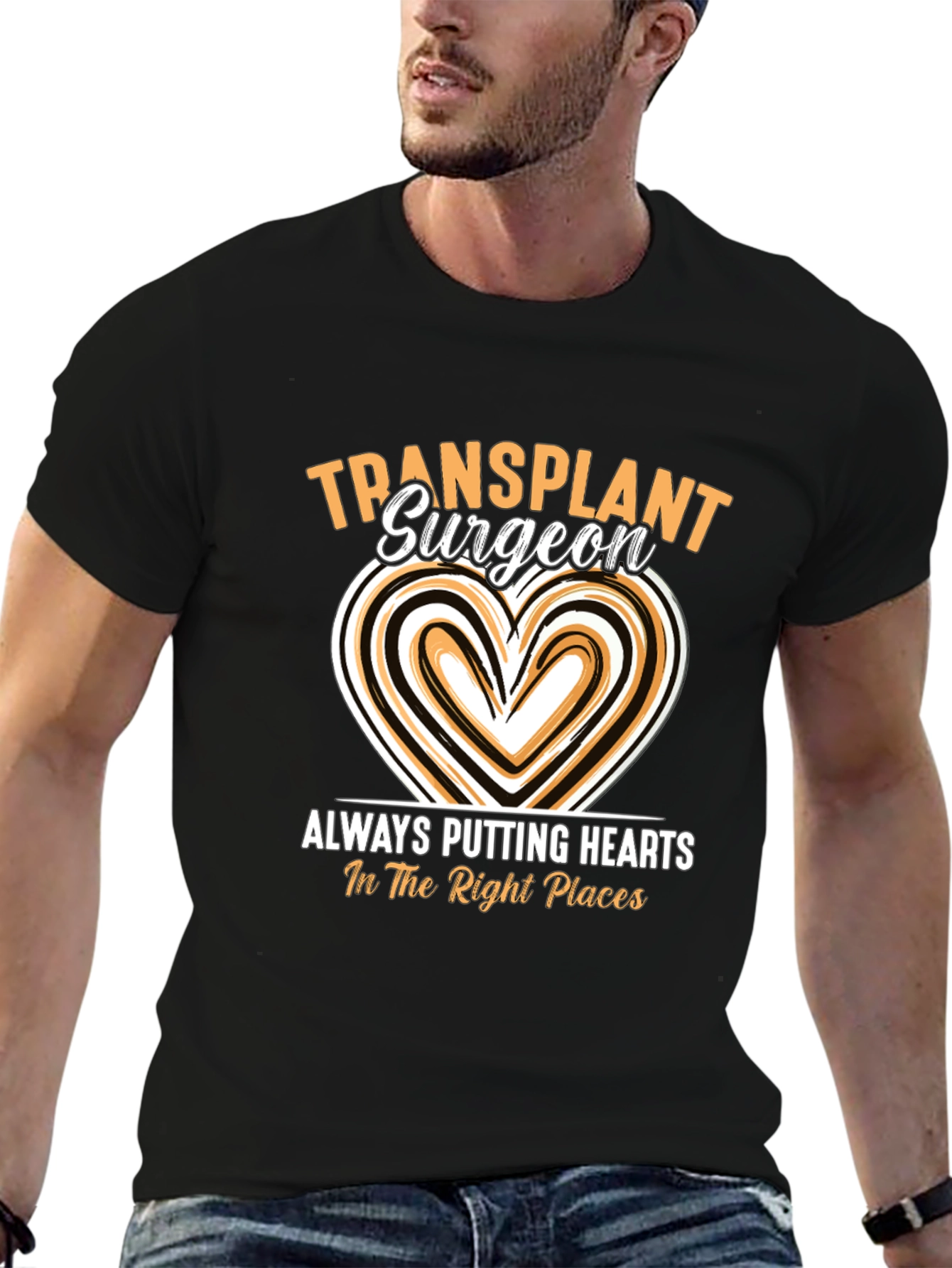 Transplant Surgeon Heart T-Shirt - Medical Professional Tee