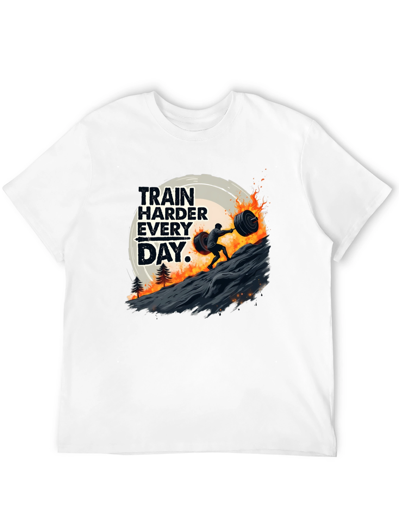 Train Harder Everyday Black T-Shirt