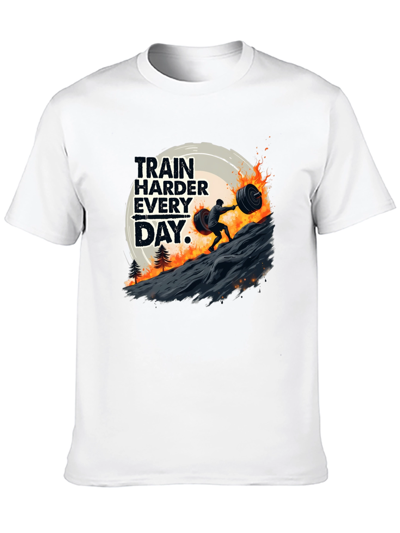 Train Harder Everyday Black T-Shirt
