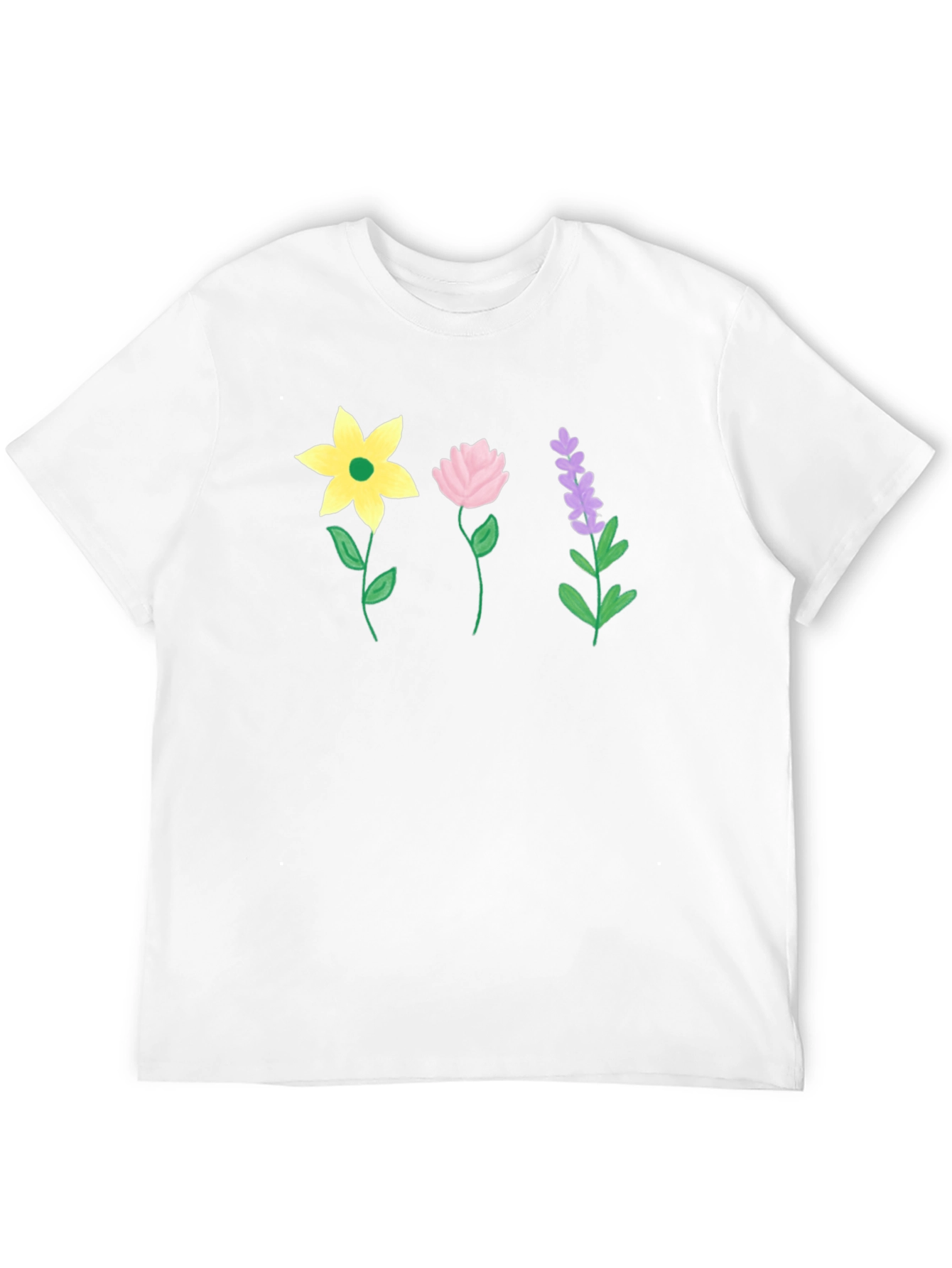 Floral Print Black T-Shirt - Stylish Casual Wear