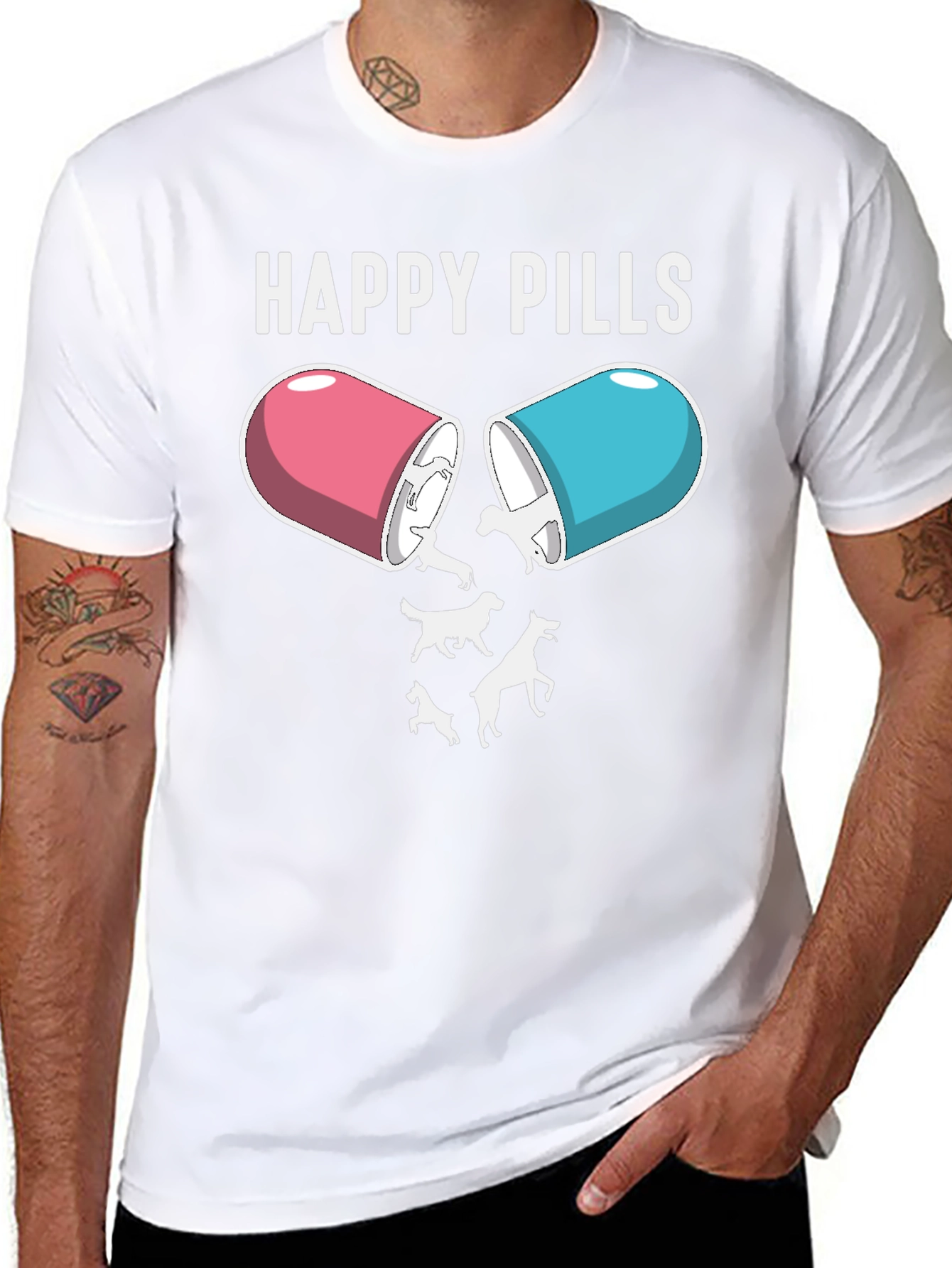 Happy Pills Dog T-Shirt