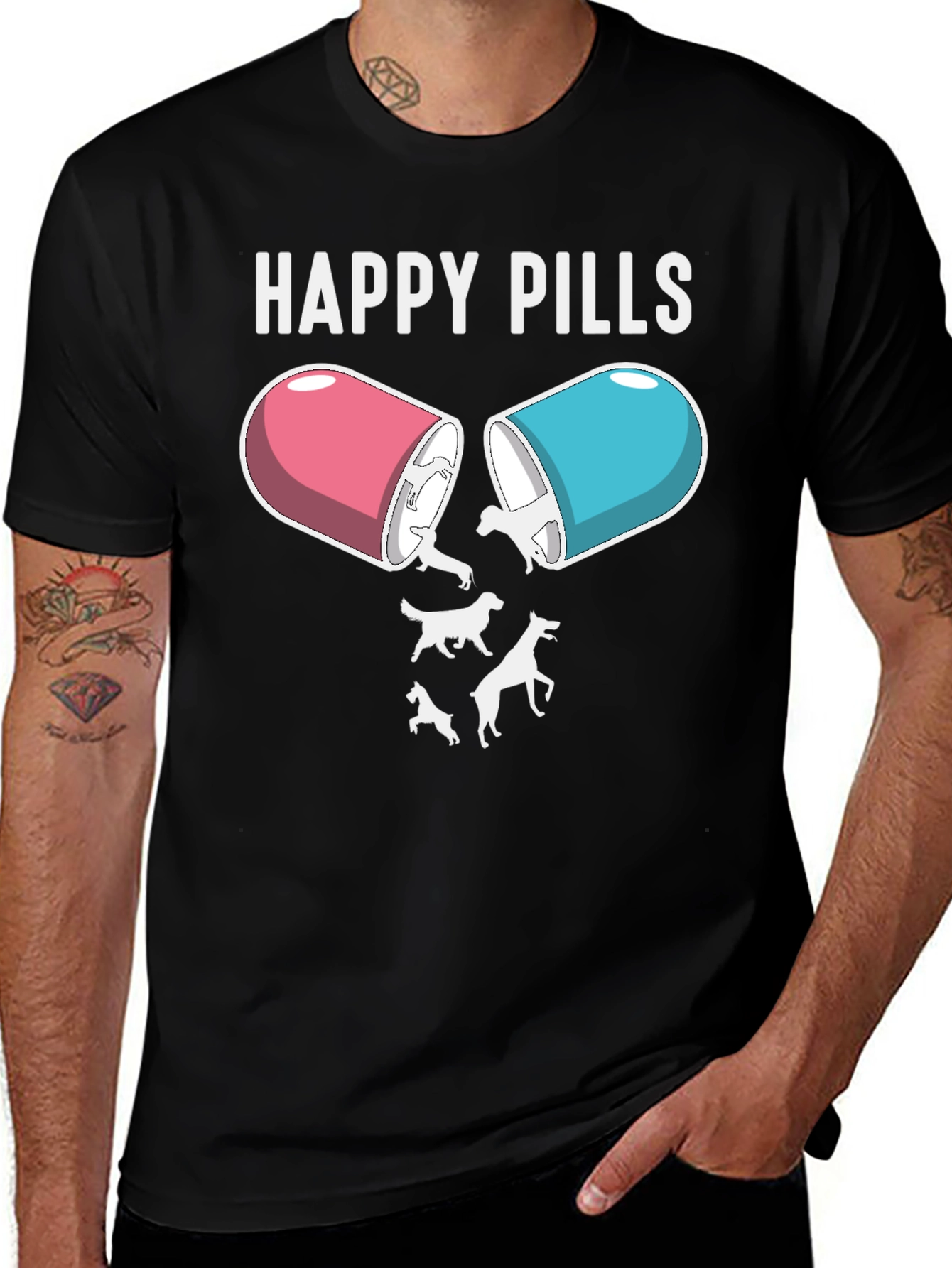 Happy Pills Dog T-Shirt