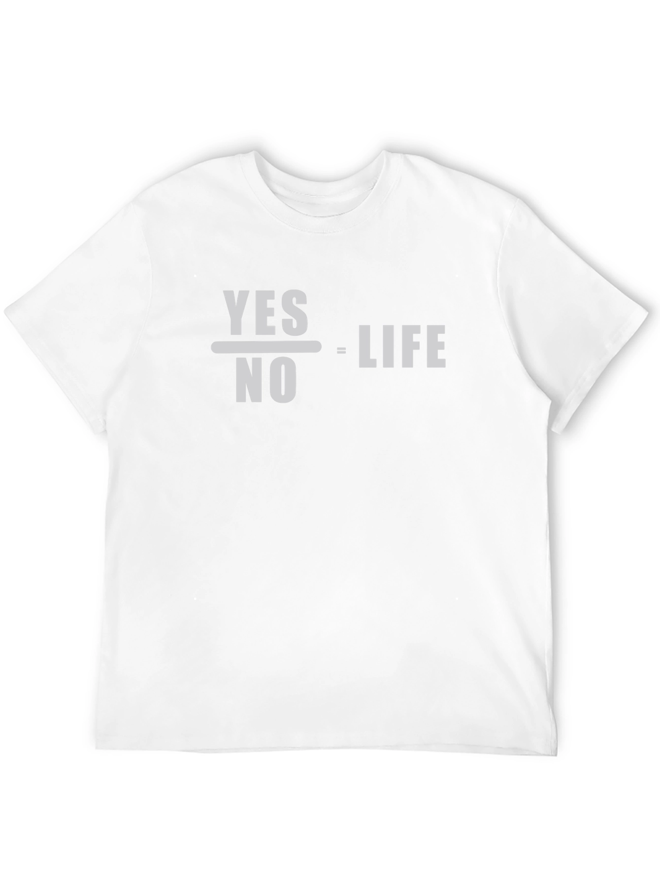 Yes Over No Equals Life Graphic Tee
