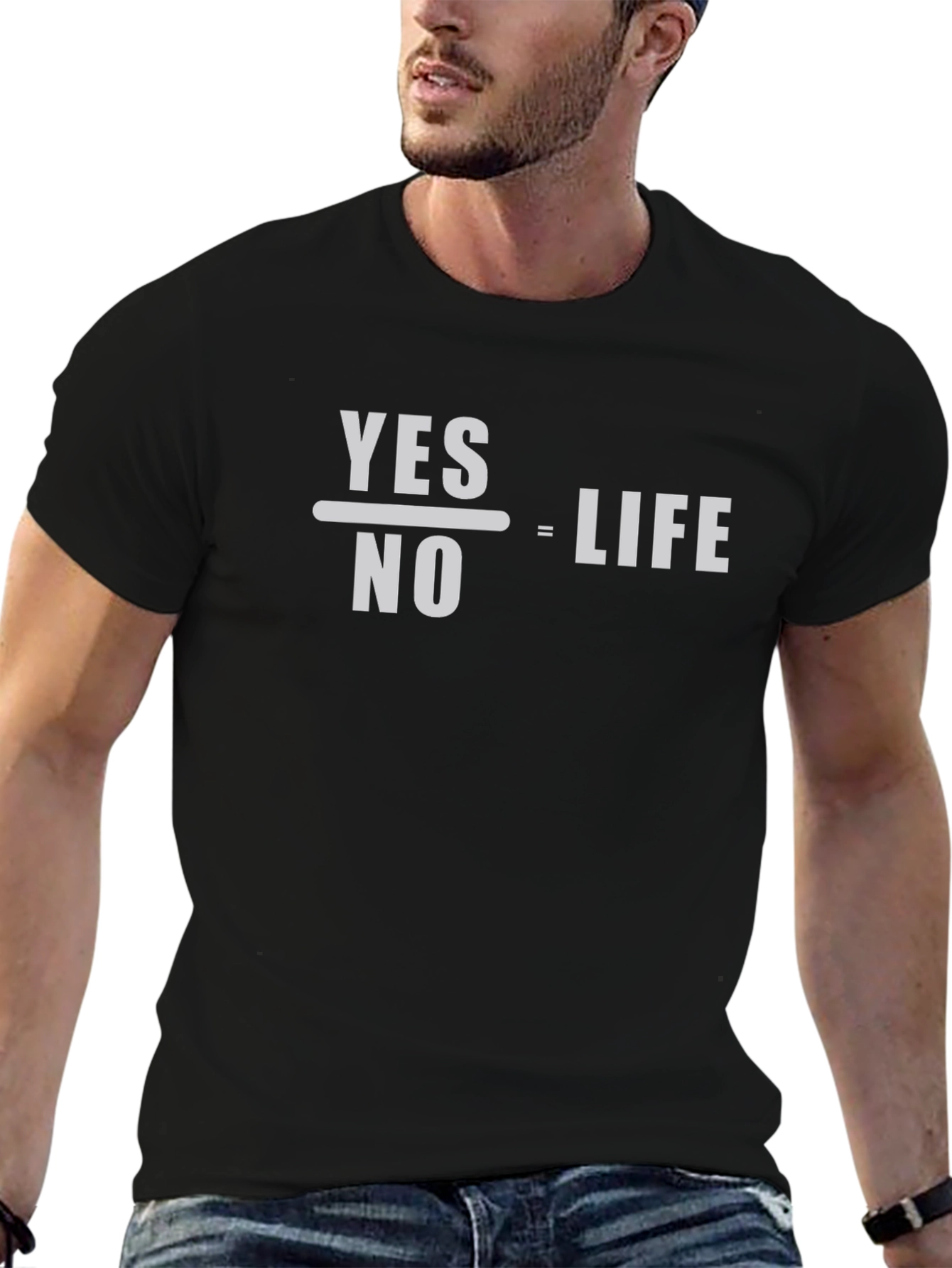 Yes Over No Equals Life Graphic Tee
