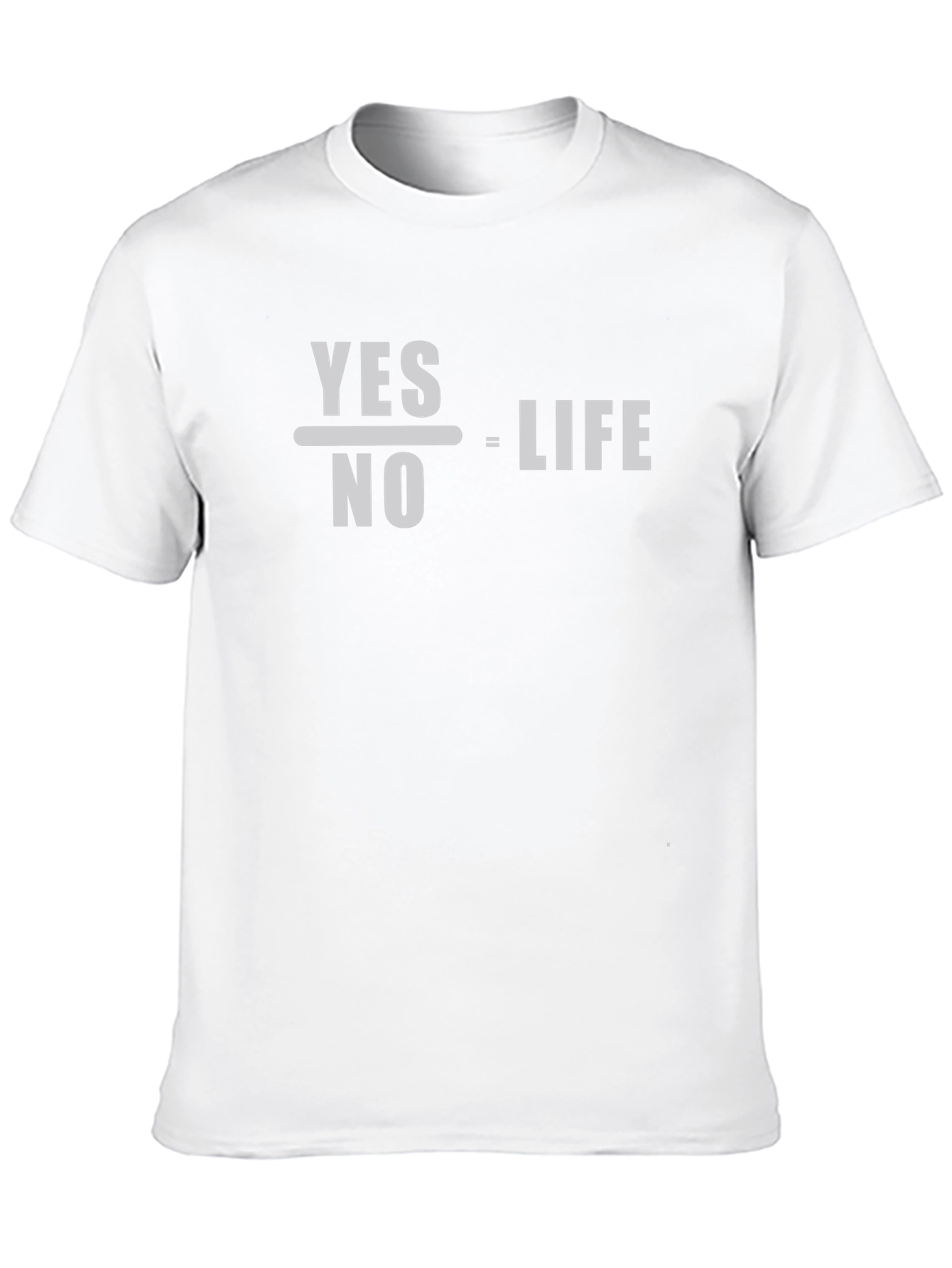 Yes Over No Equals Life Graphic Tee