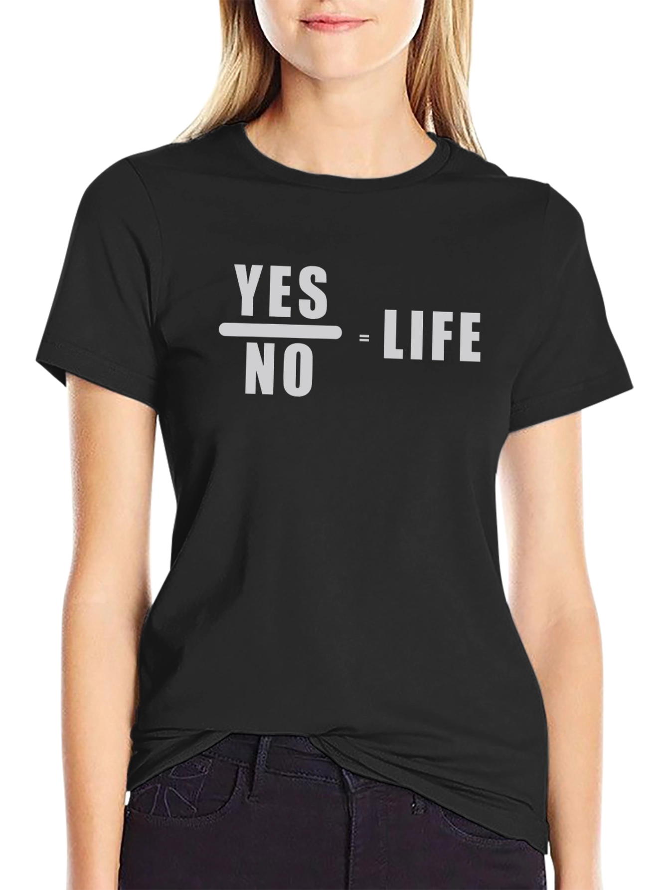 Yes Over No Equals Life Graphic Tee