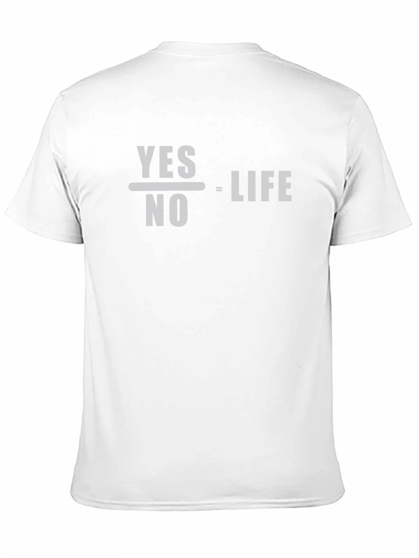 Yes Over No Equals Life Graphic Tee