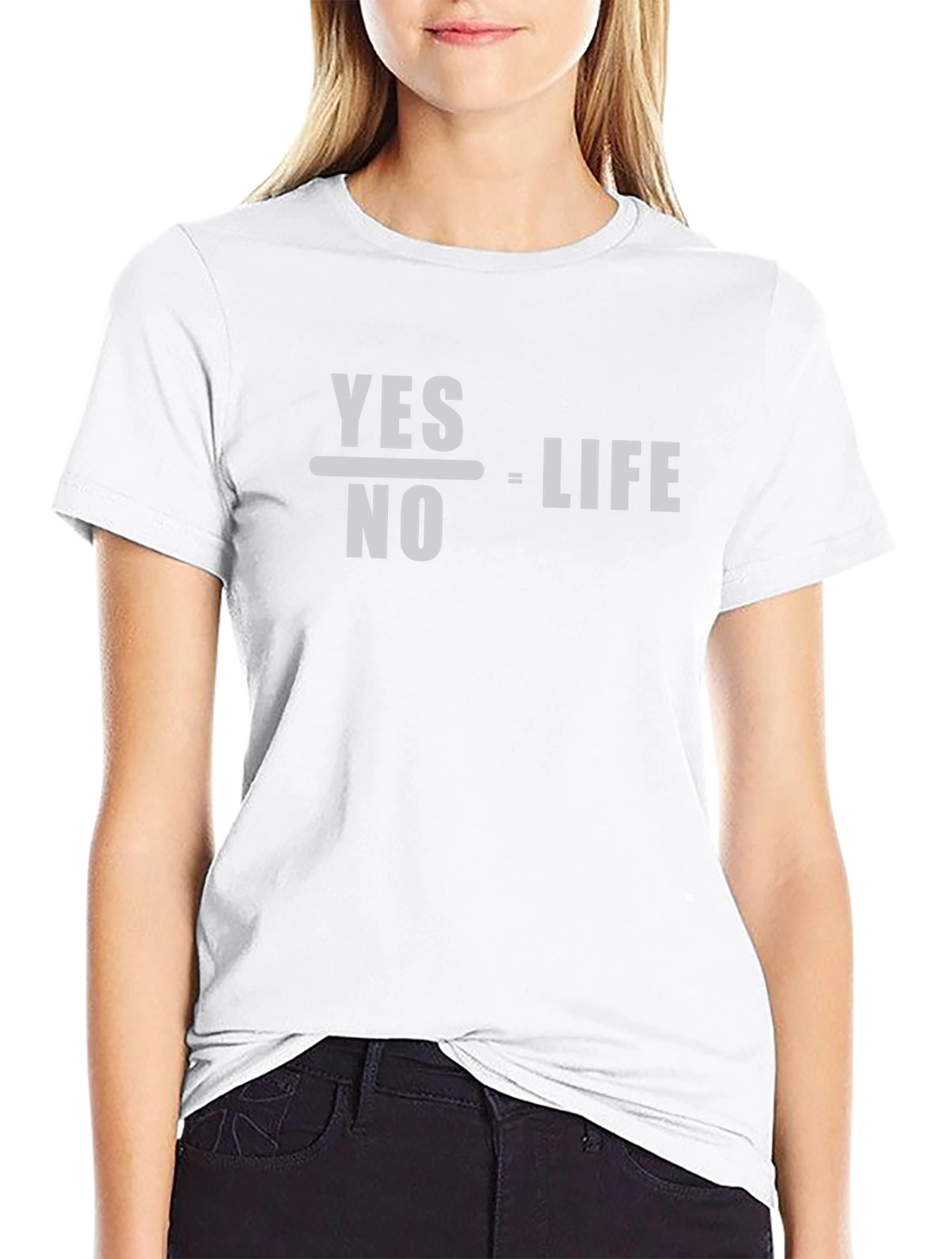 Yes Over No Equals Life Graphic Tee