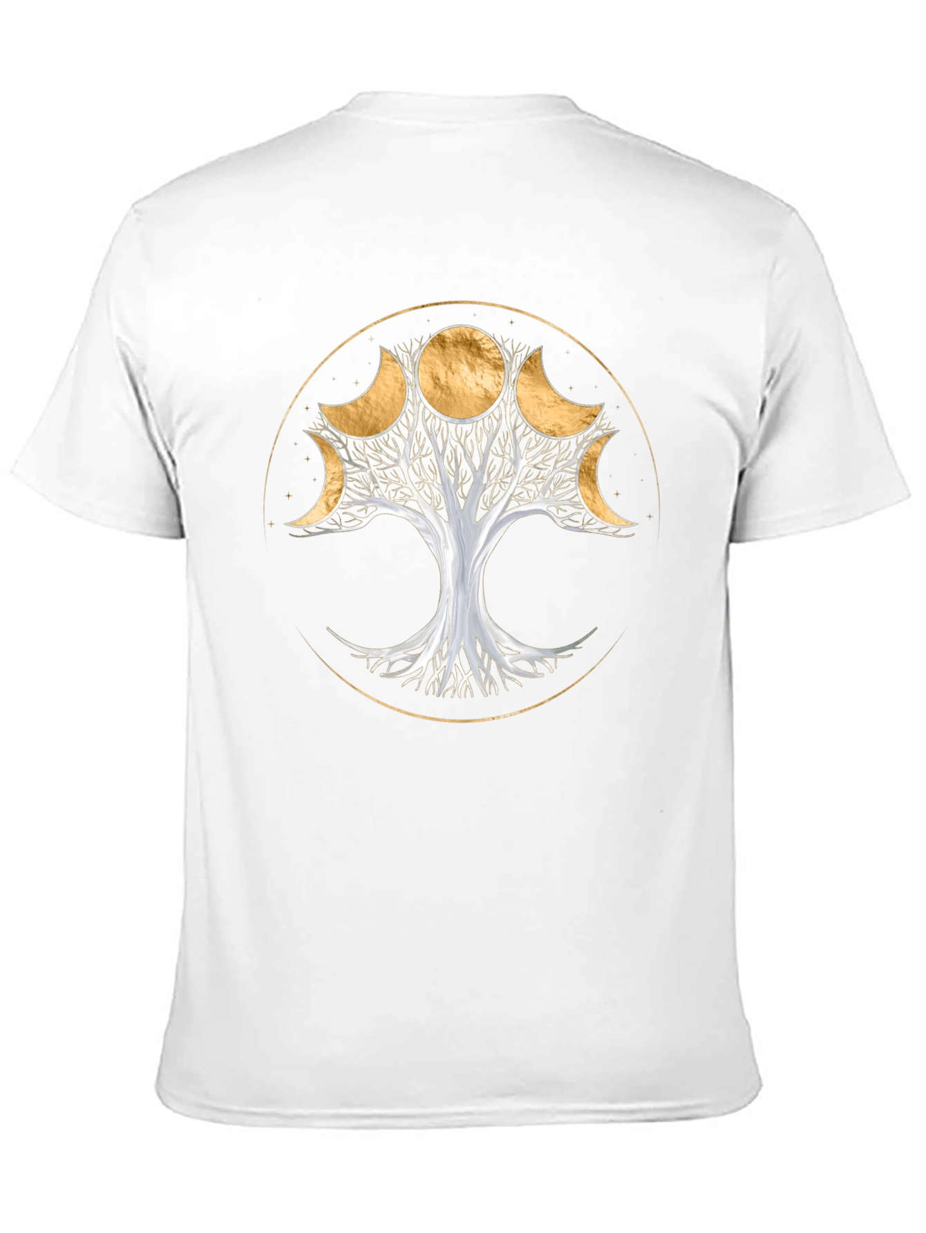 Moon Phase Tree T-Shirt - Spiritual Design
