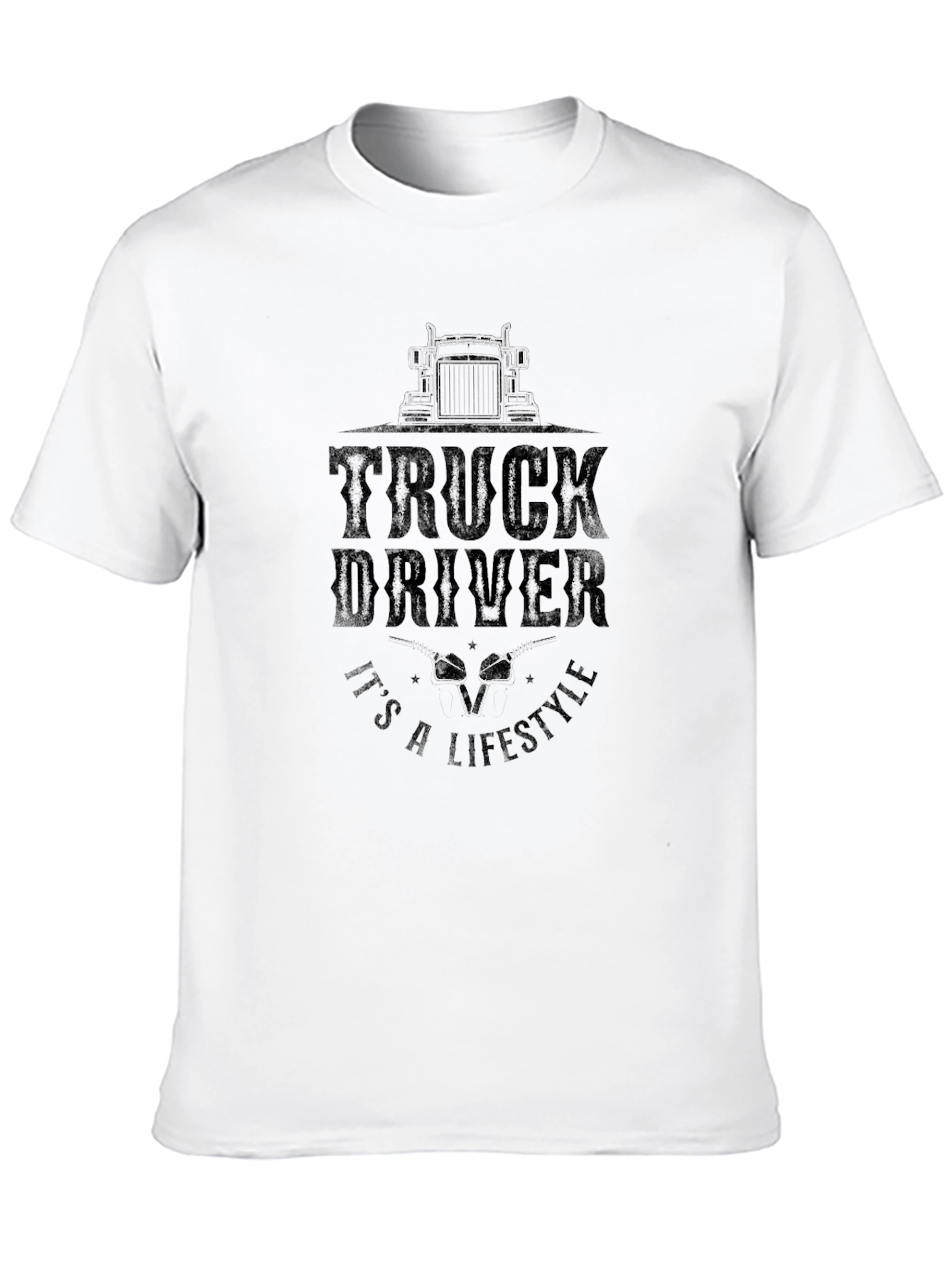 Truck Driver Lifestyle Graphic T-Shirt
