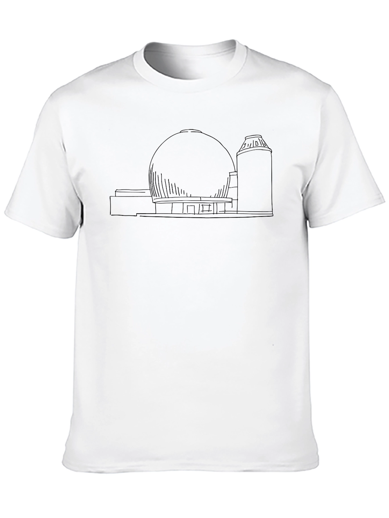 Architectural Print Black T-Shirt