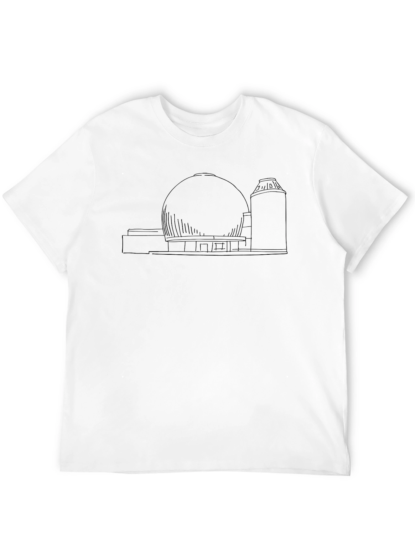 Architectural Print Black T-Shirt