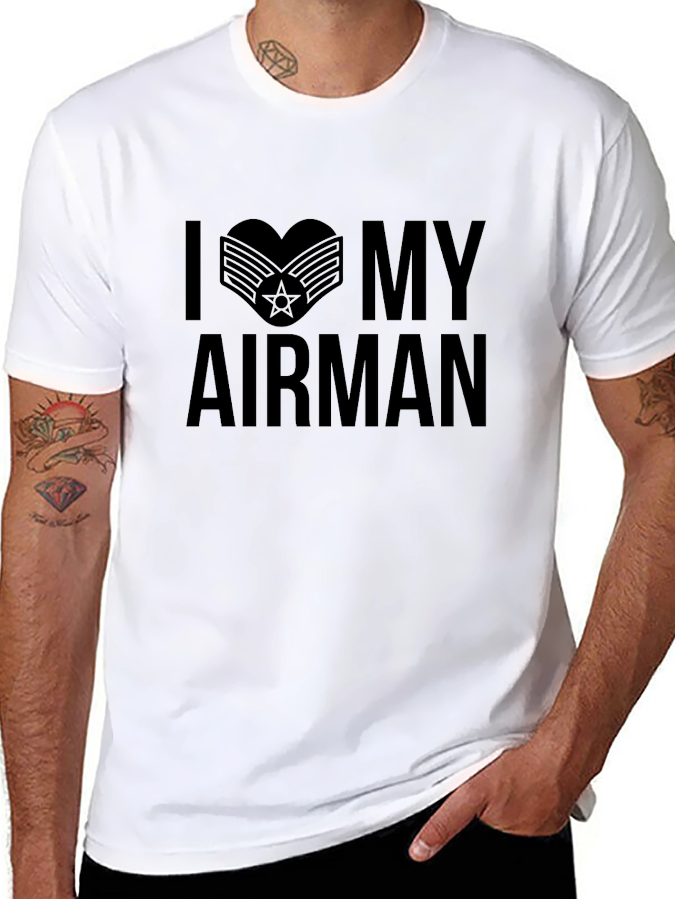 I Heart My Airman T-Shirt - Military Pride