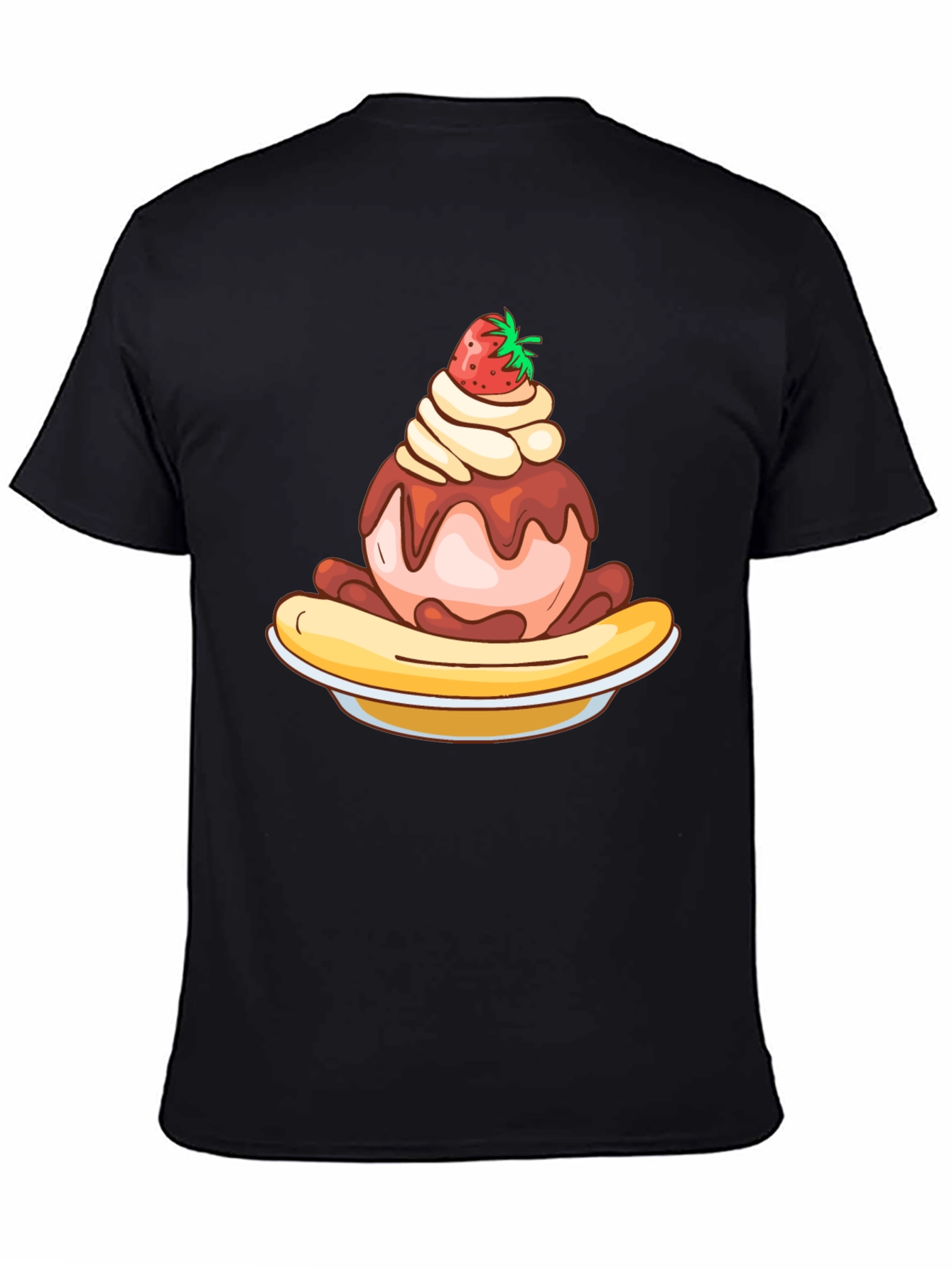 Banana Split Graphic Tee - Unique Dessert Design