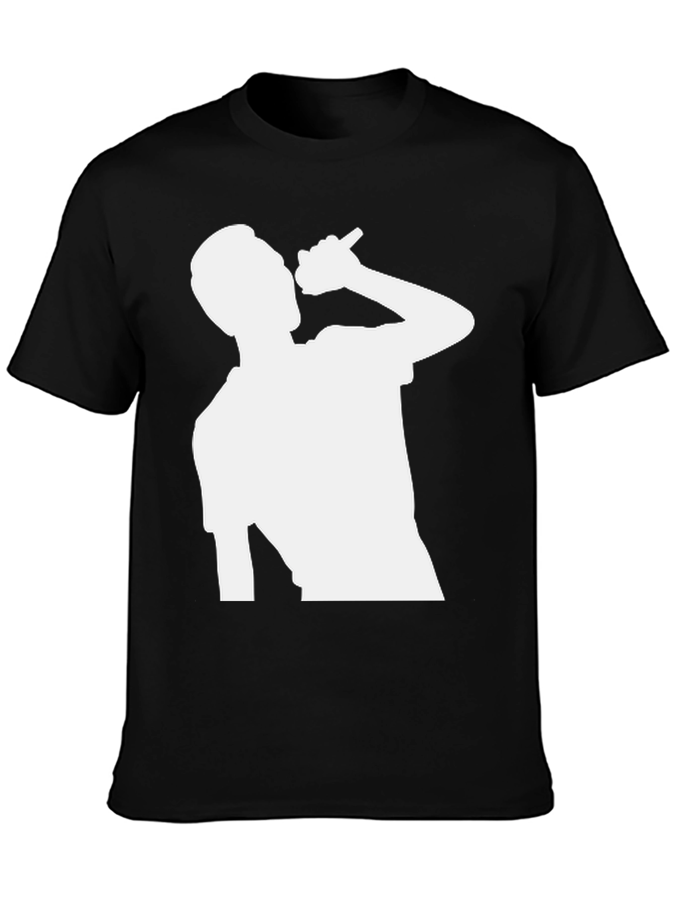 Silhouette Singer Black T-Shirt