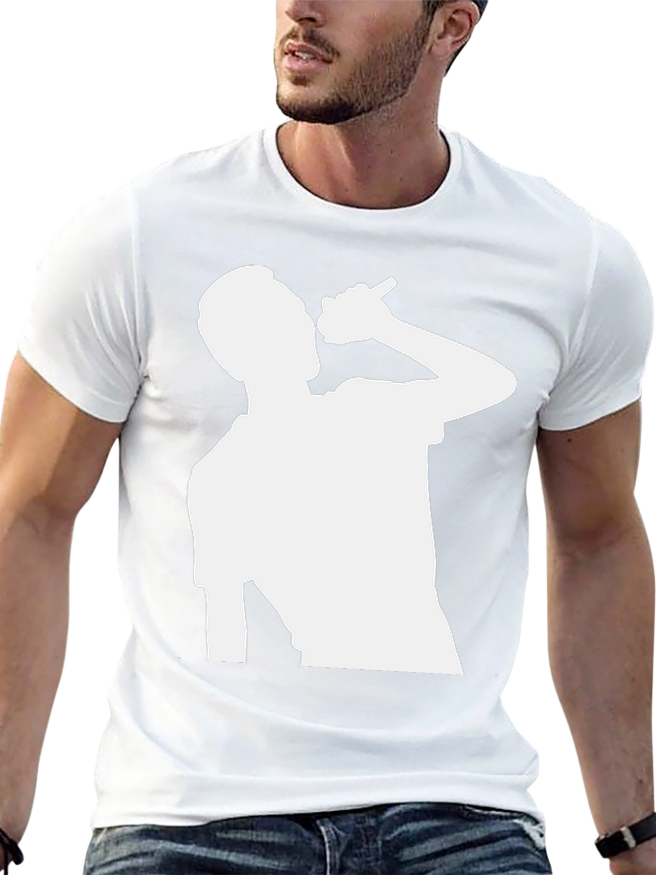 Silhouette Singer Black T-Shirt