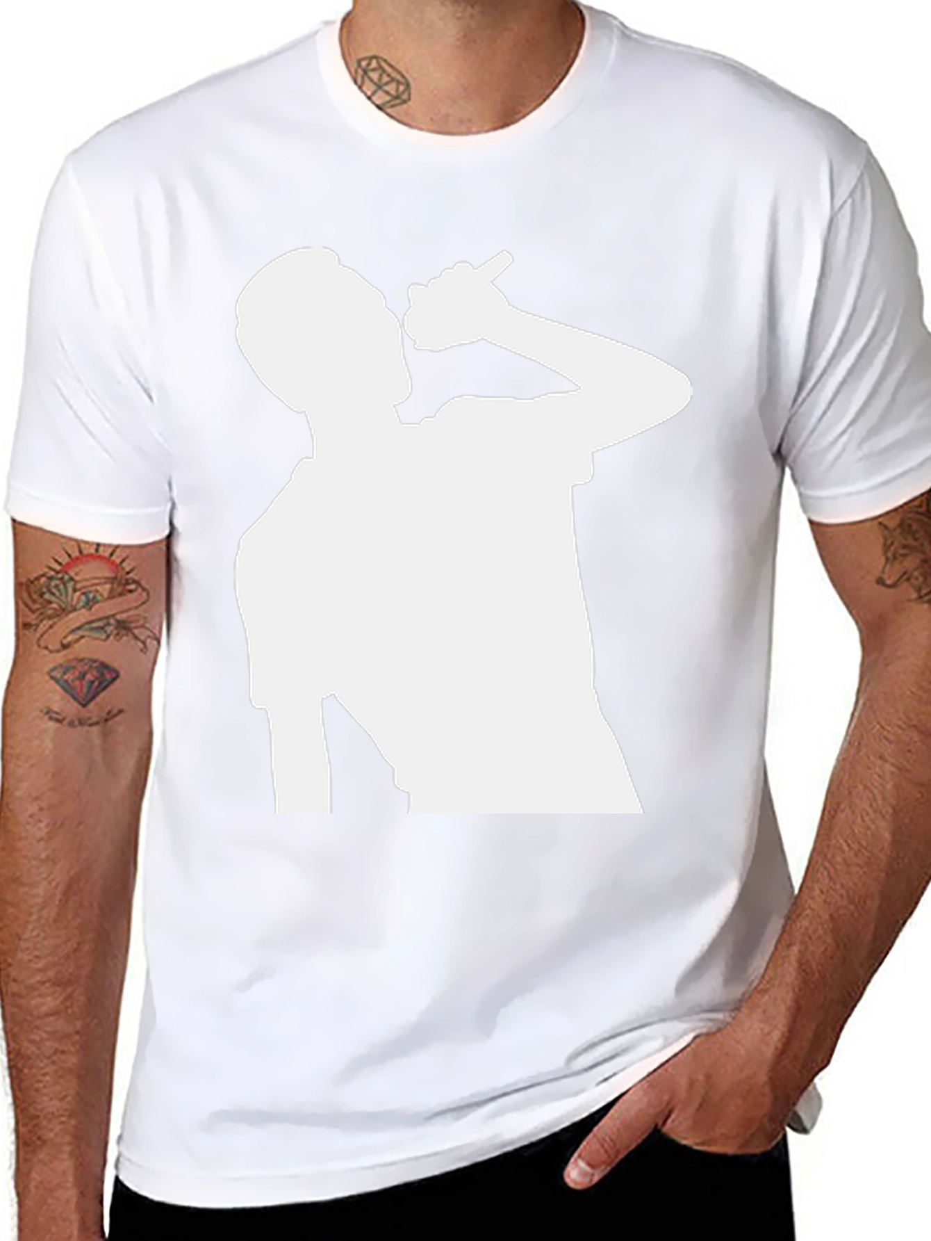Silhouette Singer Black T-Shirt
