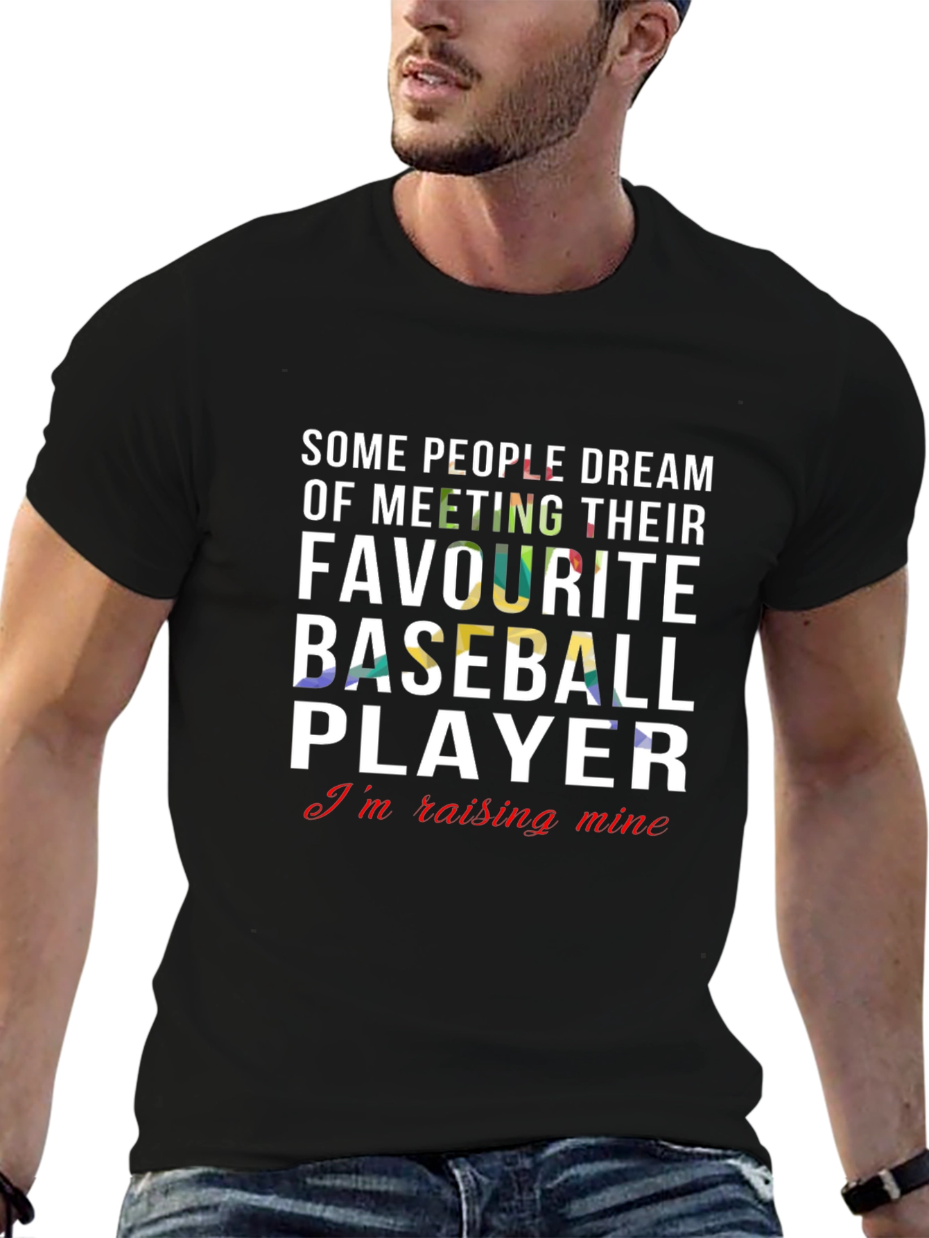 Baseball Player Raising Mine Tee