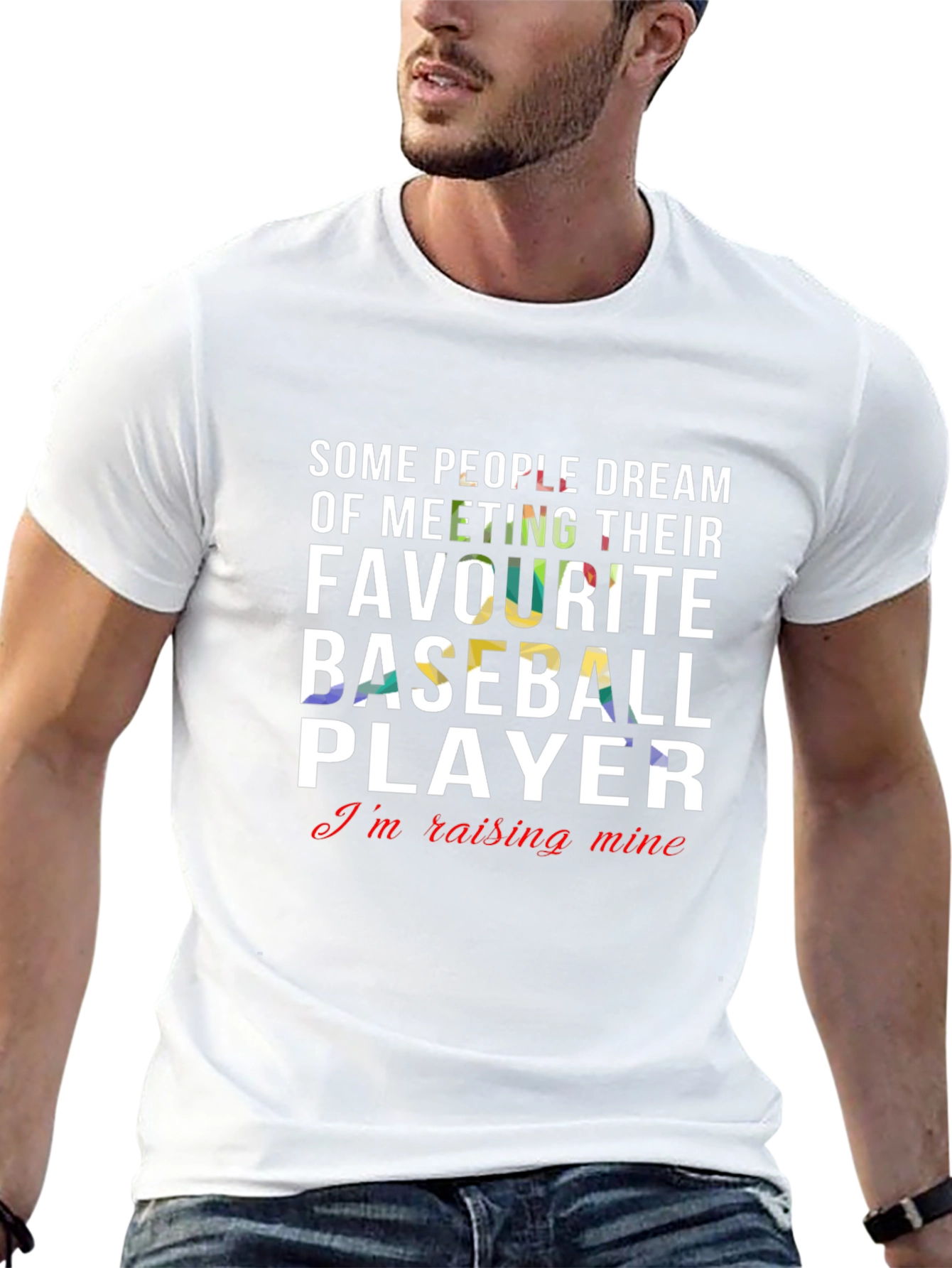 Baseball Player Raising Mine Tee