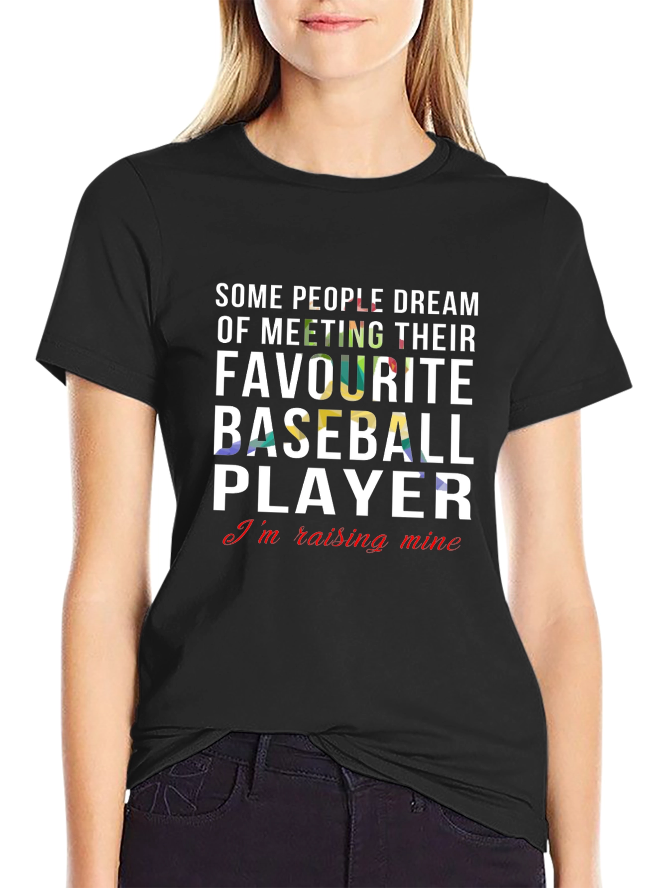 Baseball Player Raising Mine Tee