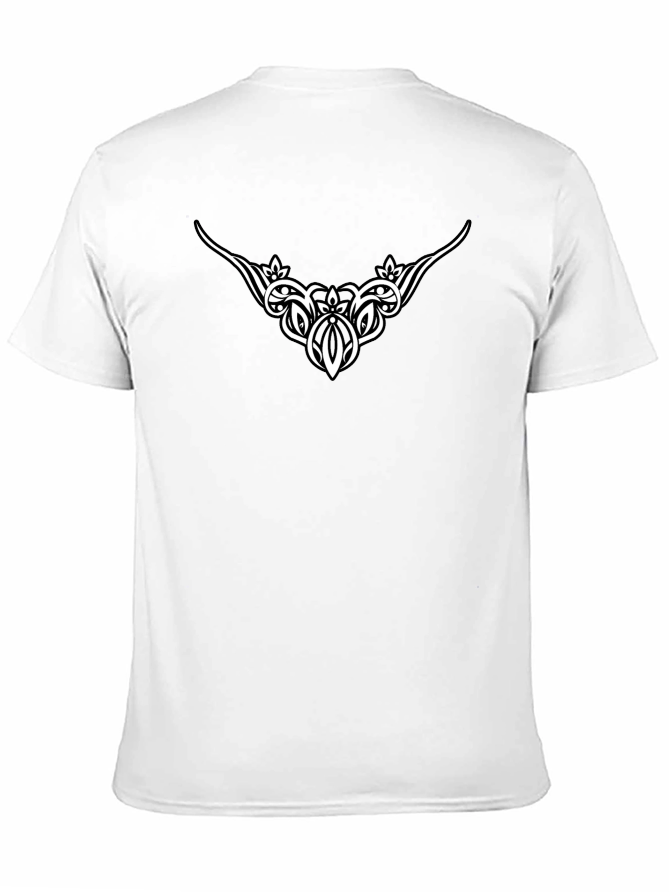 Tribal Graphic Tee - Black Cotton Blend