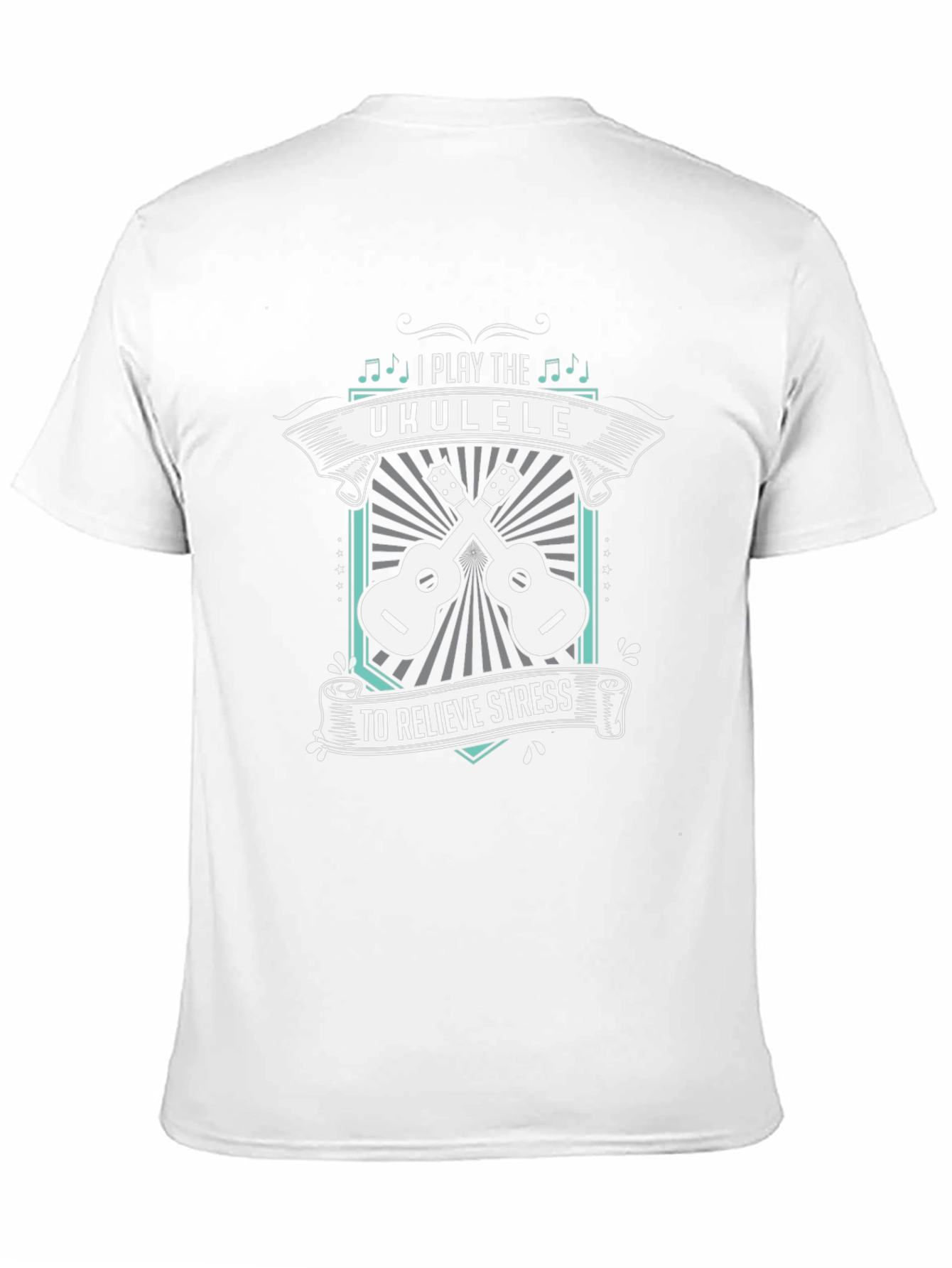 Ukulele Stress Relief Graphic T-Shirt