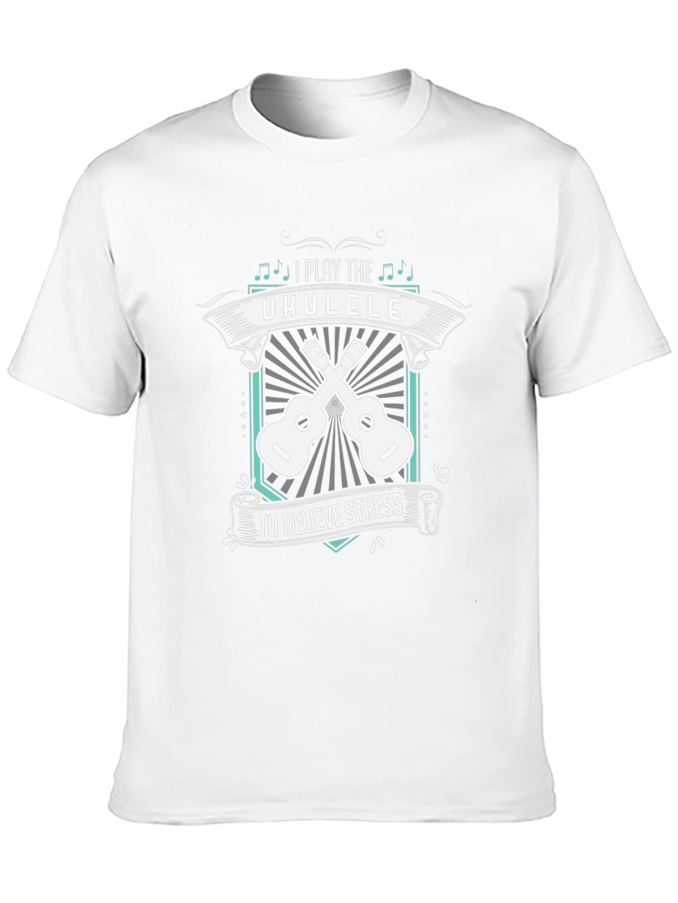 Ukulele Stress Relief Graphic T-Shirt
