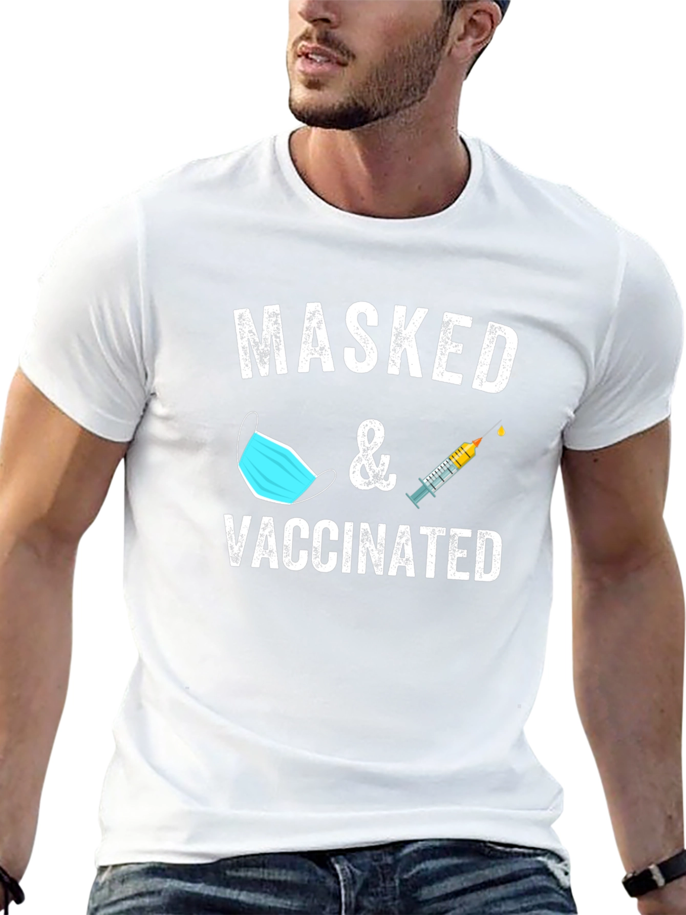 Masked & Vaccinated Graphic Tee