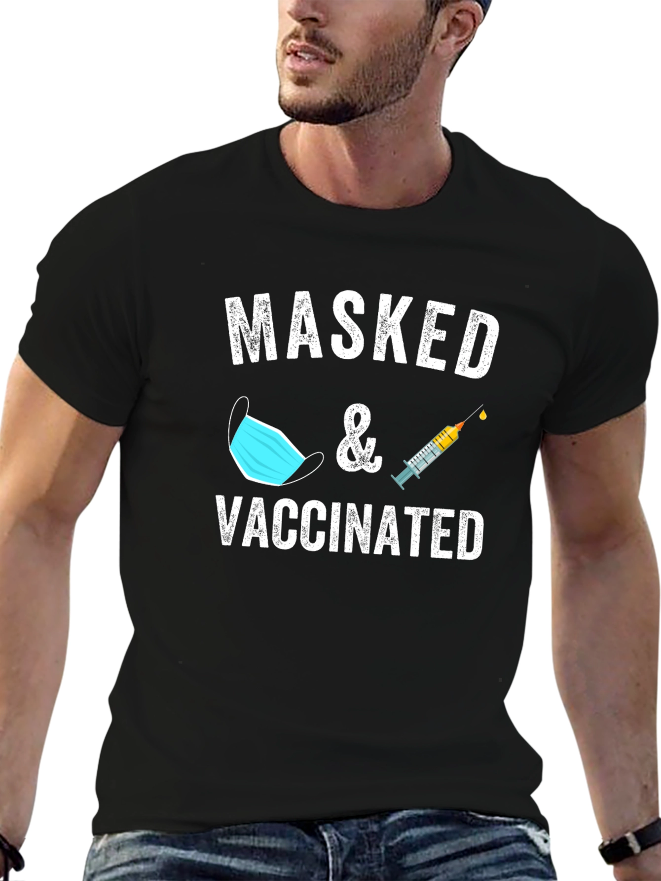 Masked & Vaccinated Graphic Tee