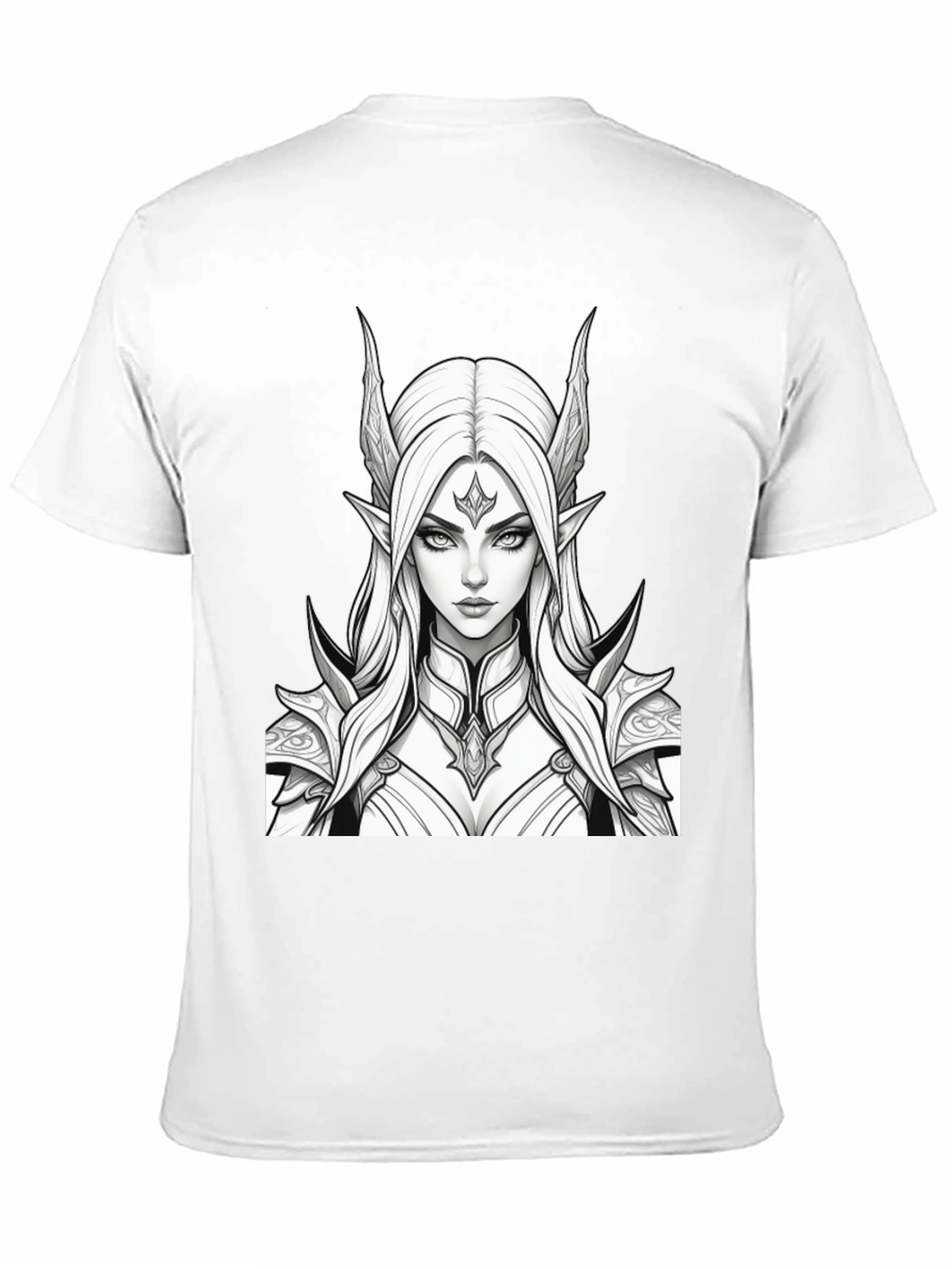 Elf Warrior Graphic Tee - Black Unisex T-Shirt