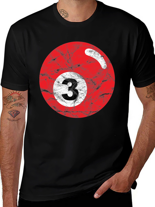 Vintage Red 3 Ball Graphic T-Shirt