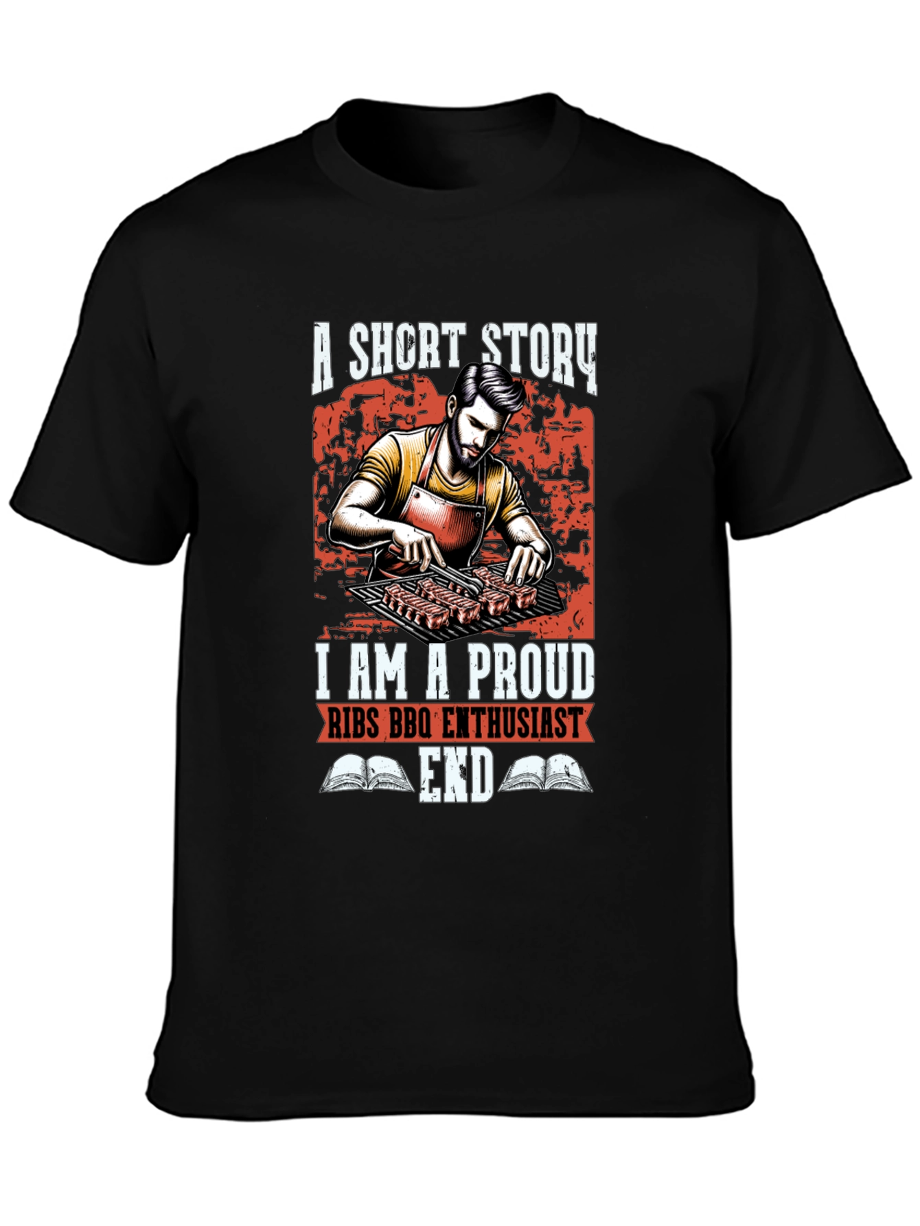 Proud Ribs BBQ Enthusiast Graphic Tee
