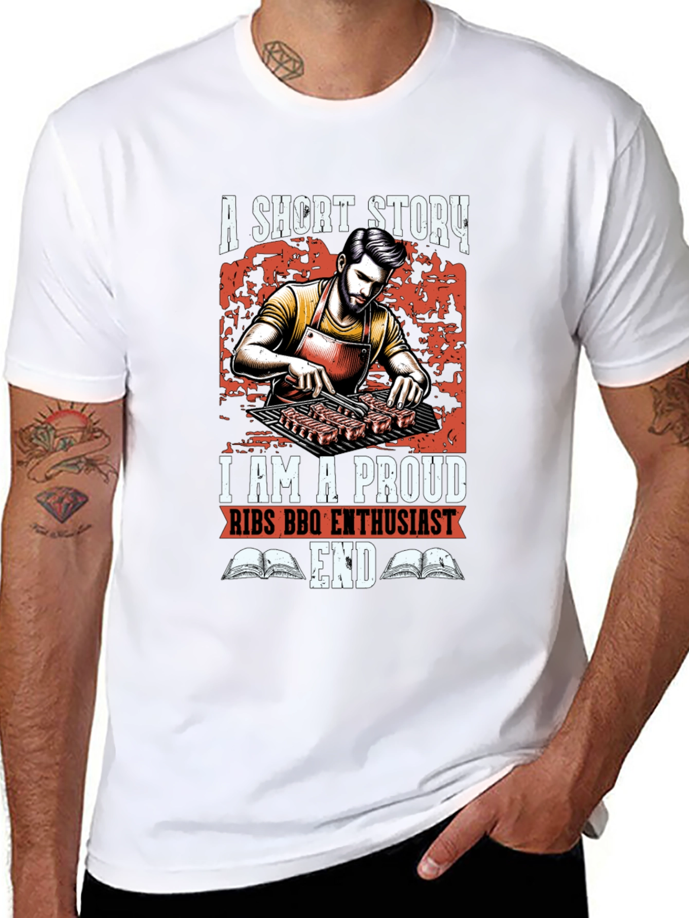 Proud Ribs BBQ Enthusiast Graphic Tee