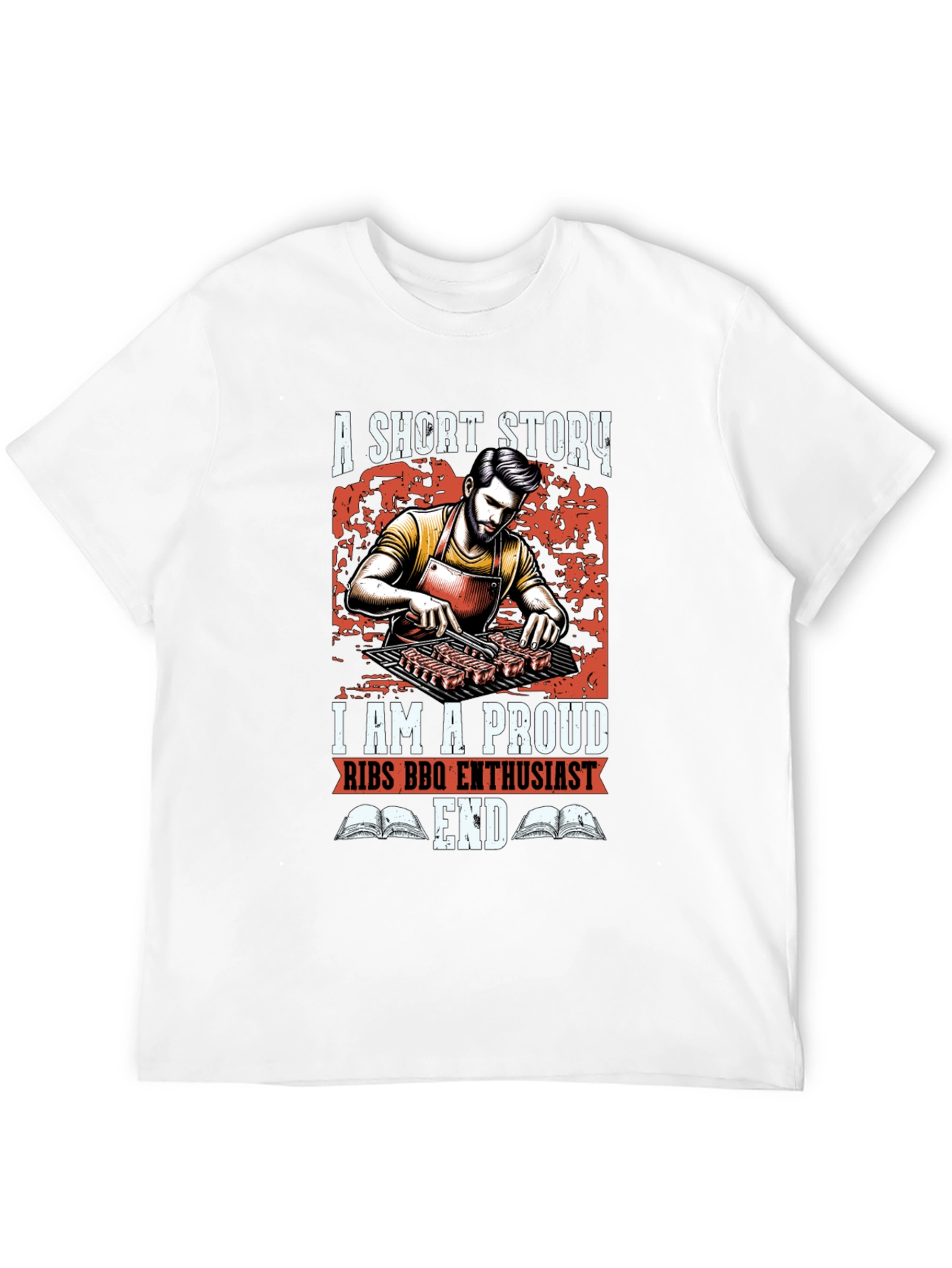 Proud Ribs BBQ Enthusiast Graphic Tee