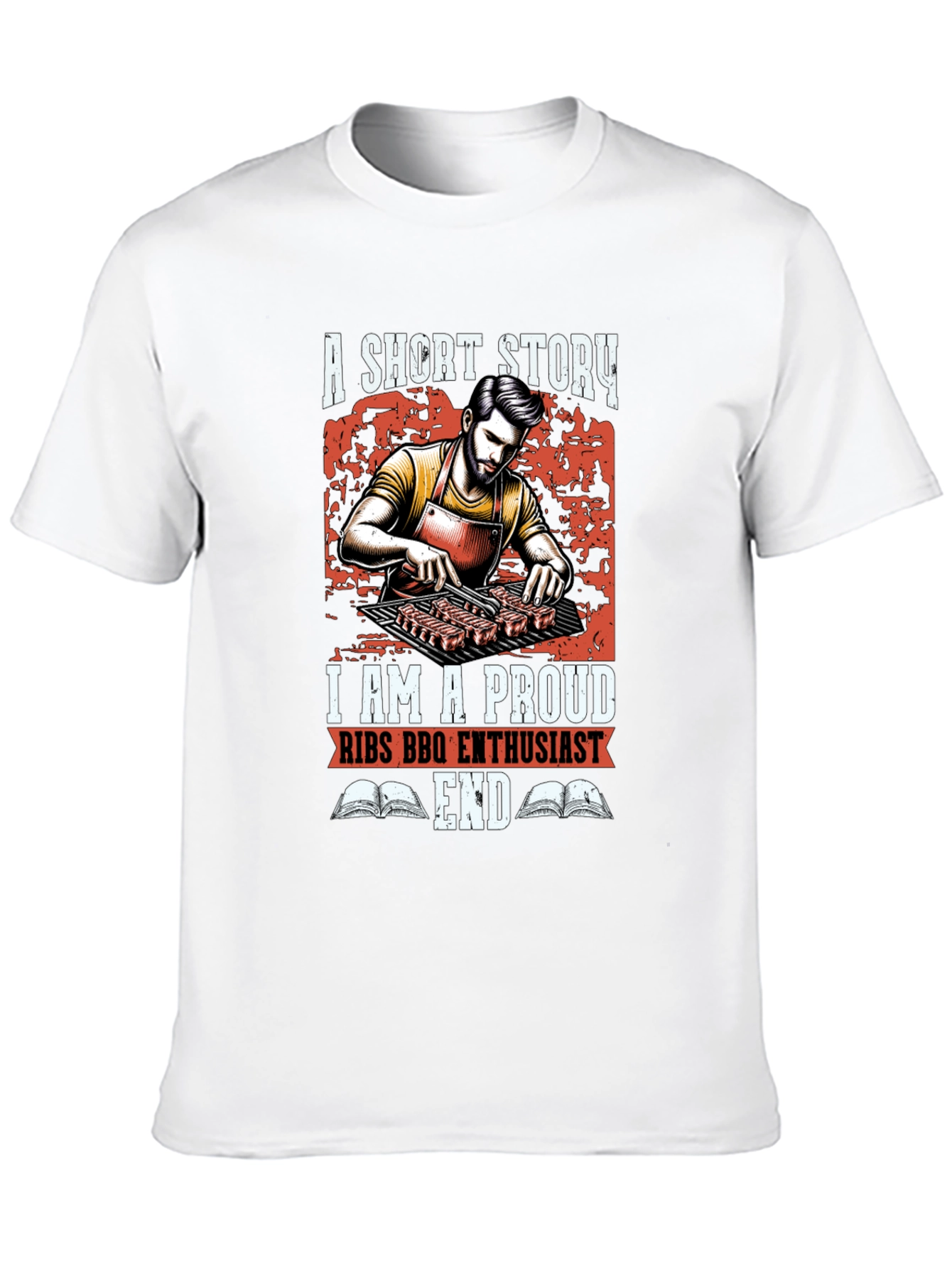 Proud Ribs BBQ Enthusiast Graphic Tee