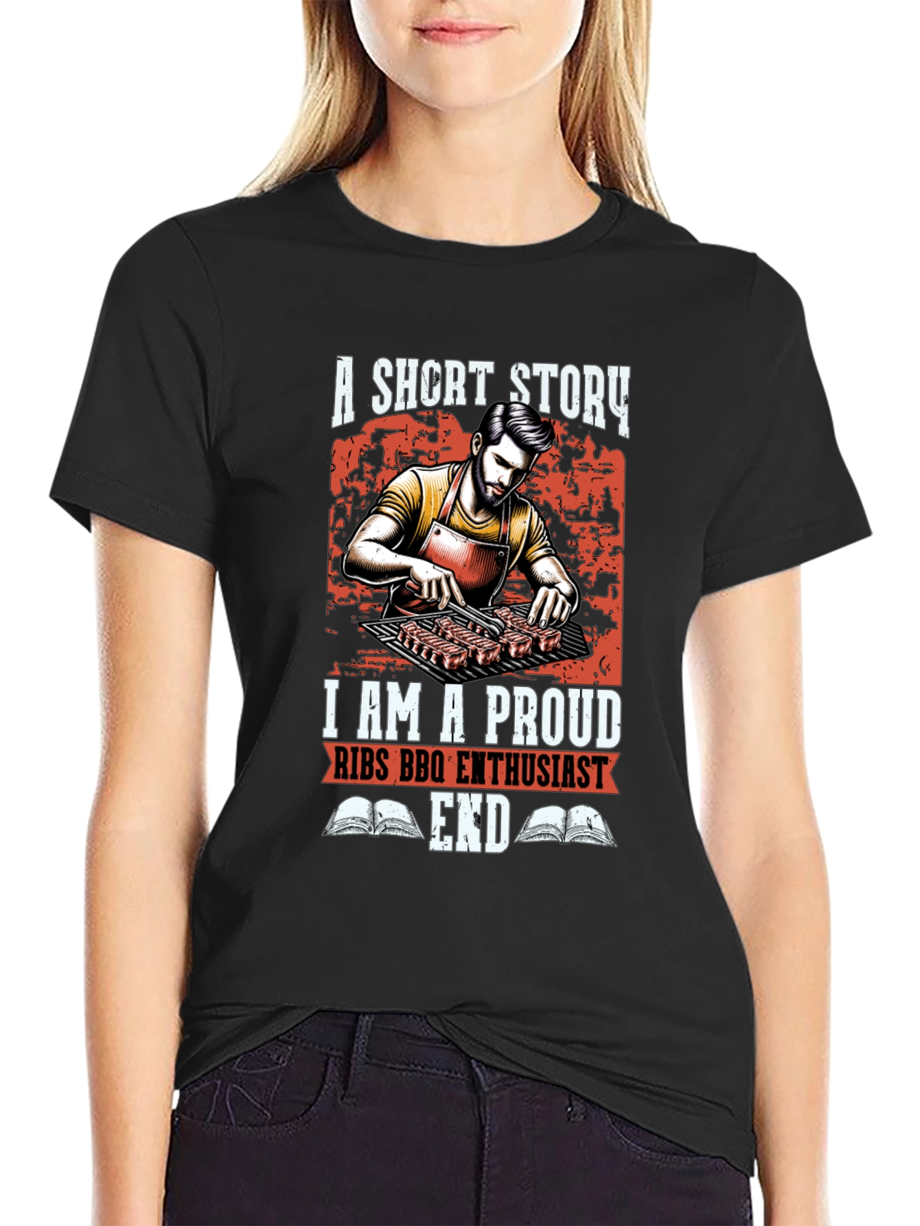 Proud Ribs BBQ Enthusiast Graphic Tee
