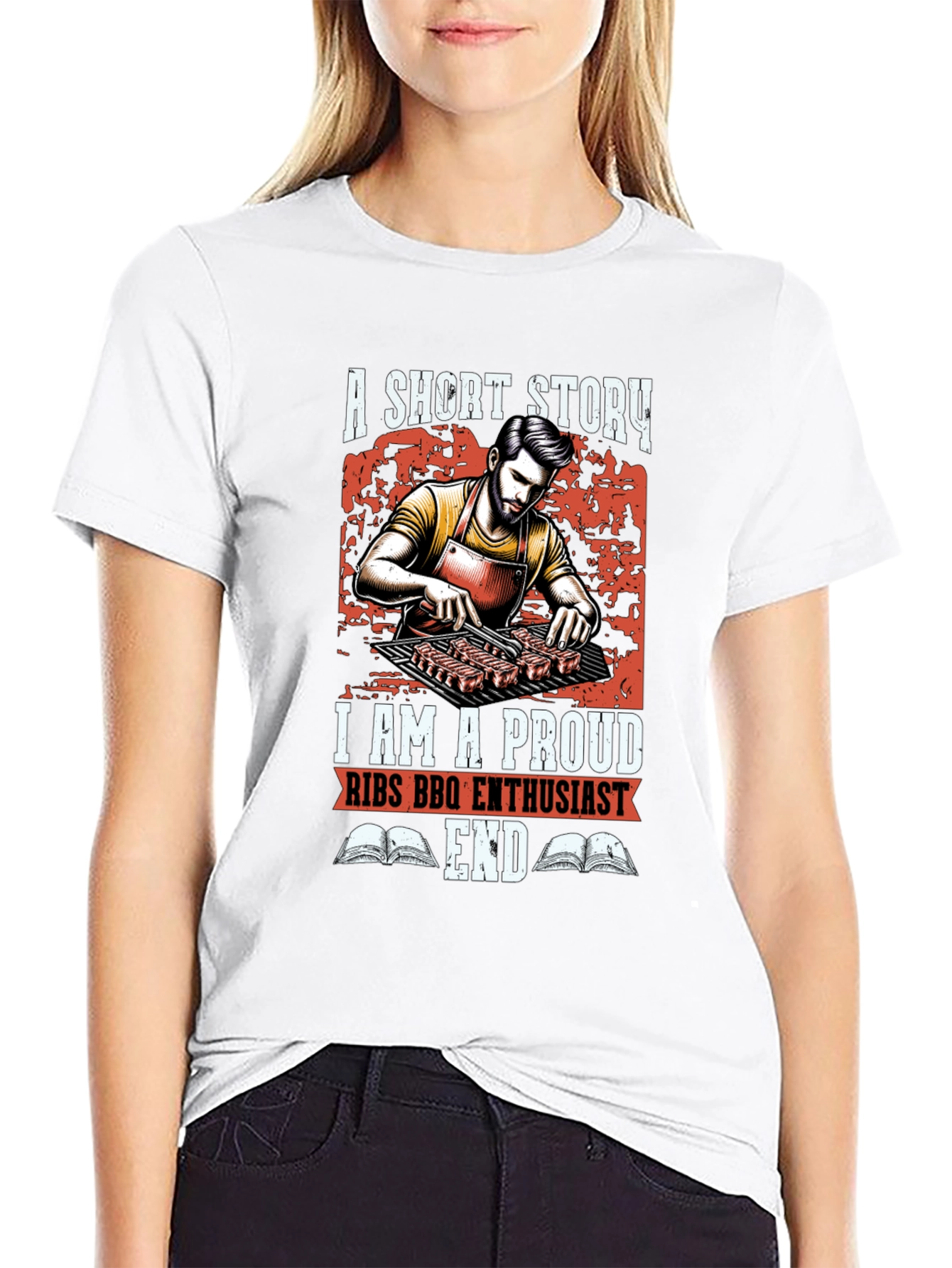 Proud Ribs BBQ Enthusiast Graphic Tee