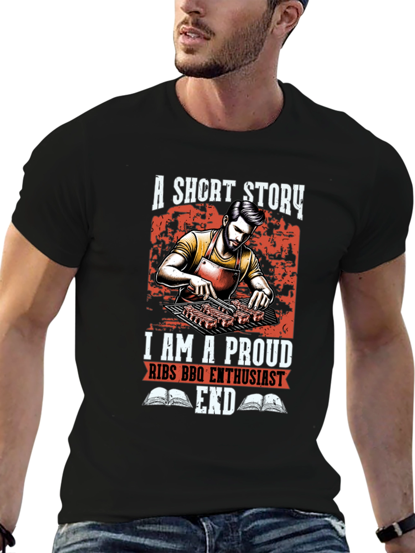 Proud Ribs BBQ Enthusiast Graphic Tee
