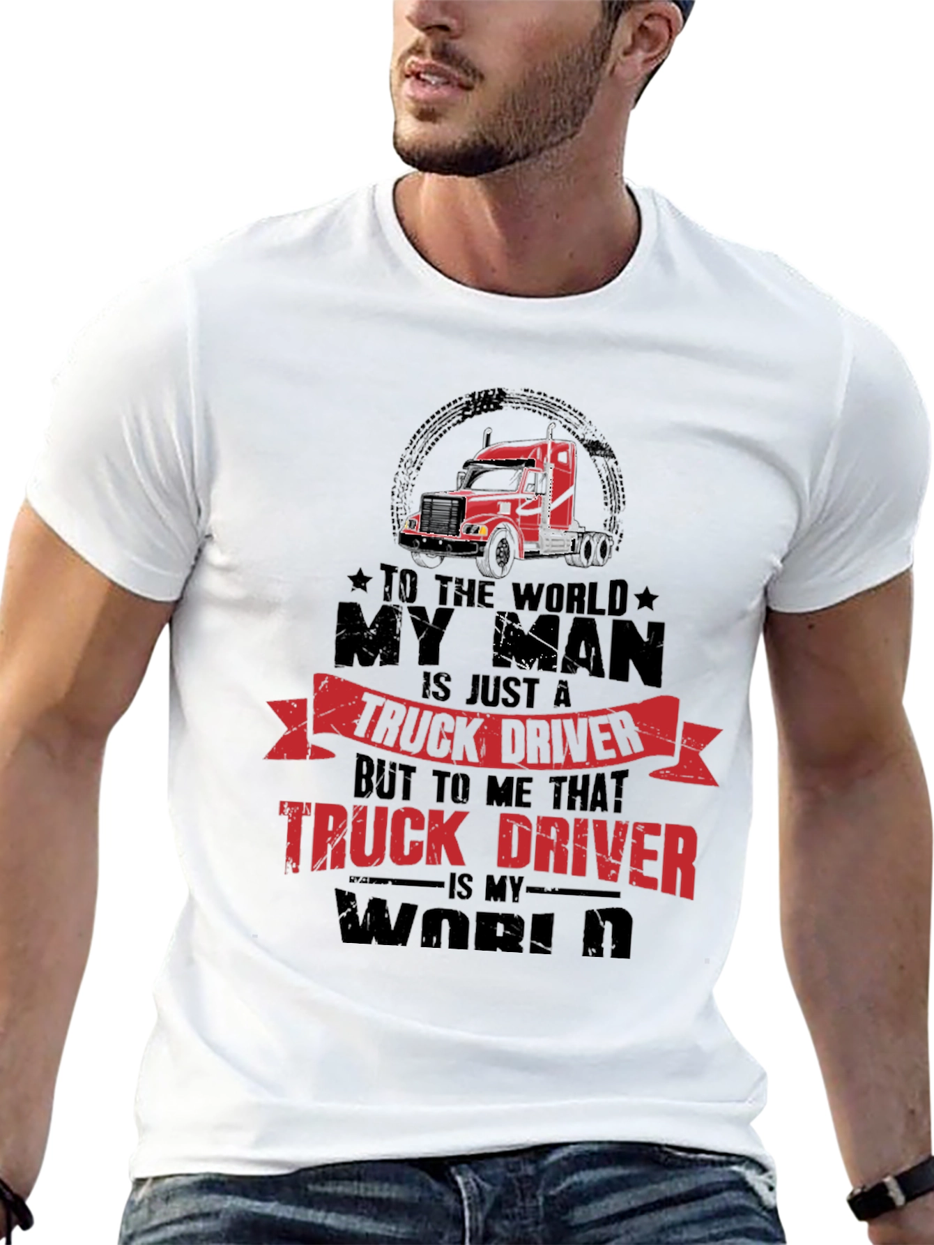 Truck Driver Graphic Tee - My World