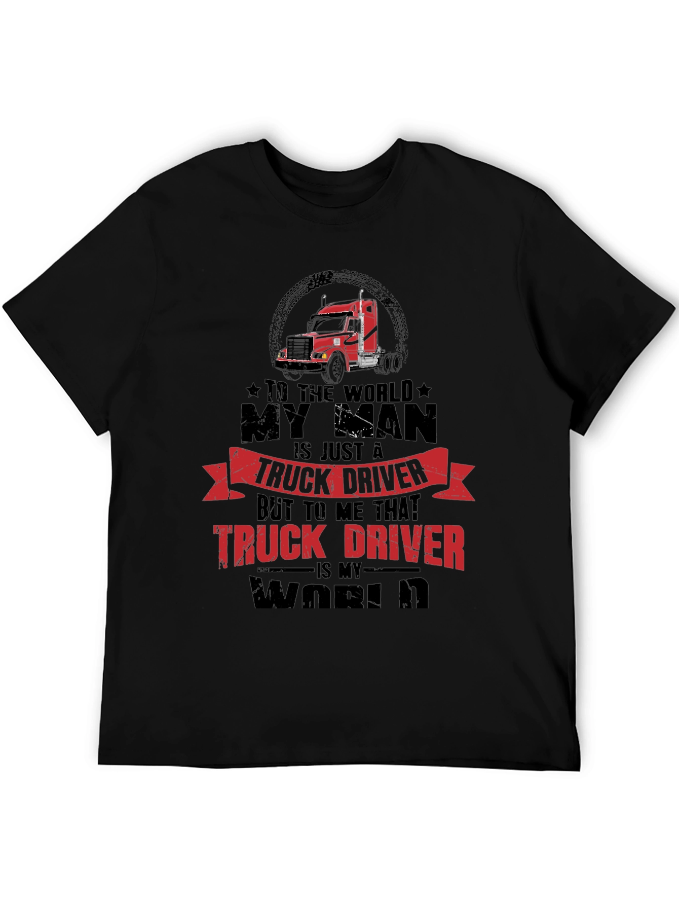 Truck Driver Graphic Tee - My World