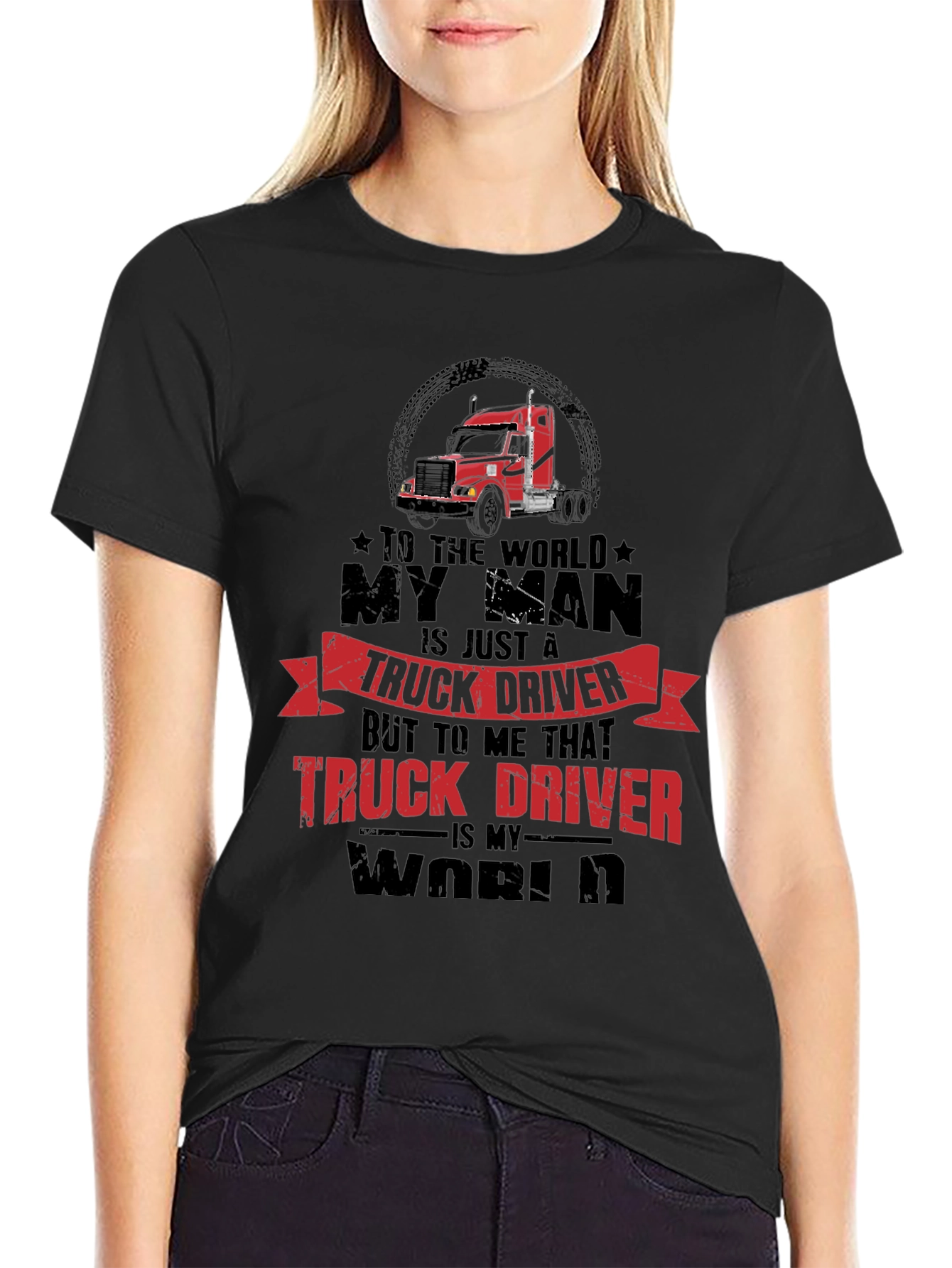 Truck Driver Graphic Tee - My World