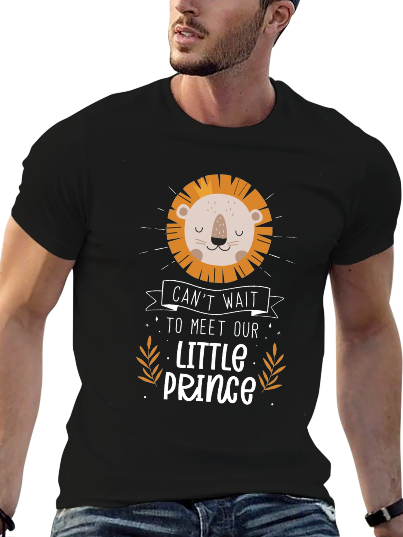 Cute Lion Prince Graphic Tee - Baby Shower Gift