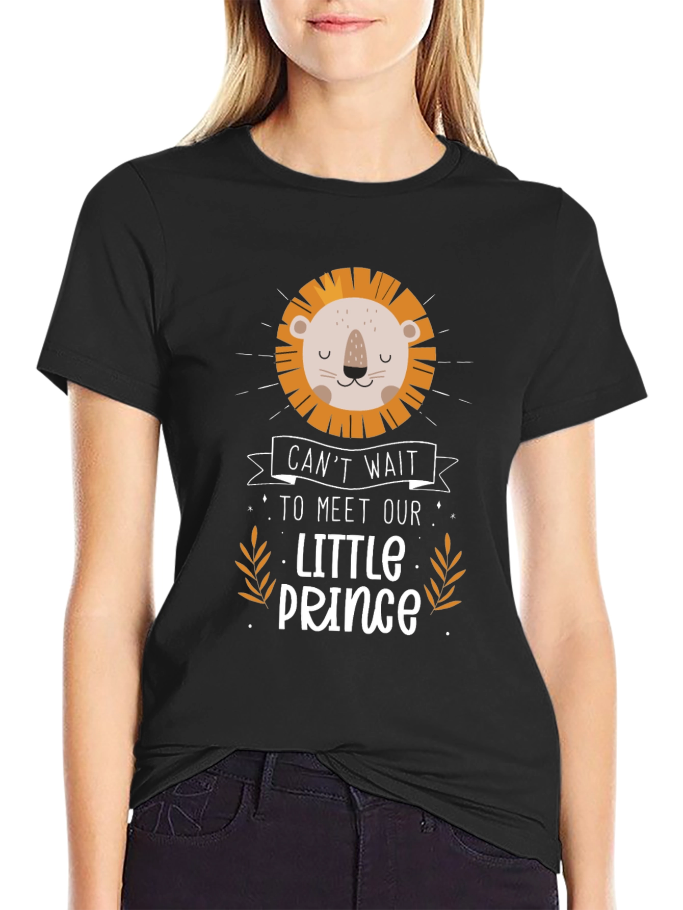 Cute Lion Prince Graphic Tee - Baby Shower Gift