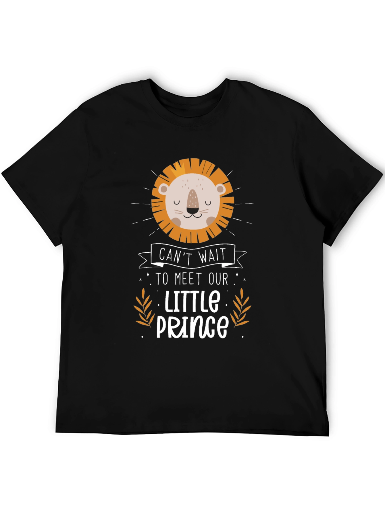Cute Lion Prince Graphic Tee - Baby Shower Gift