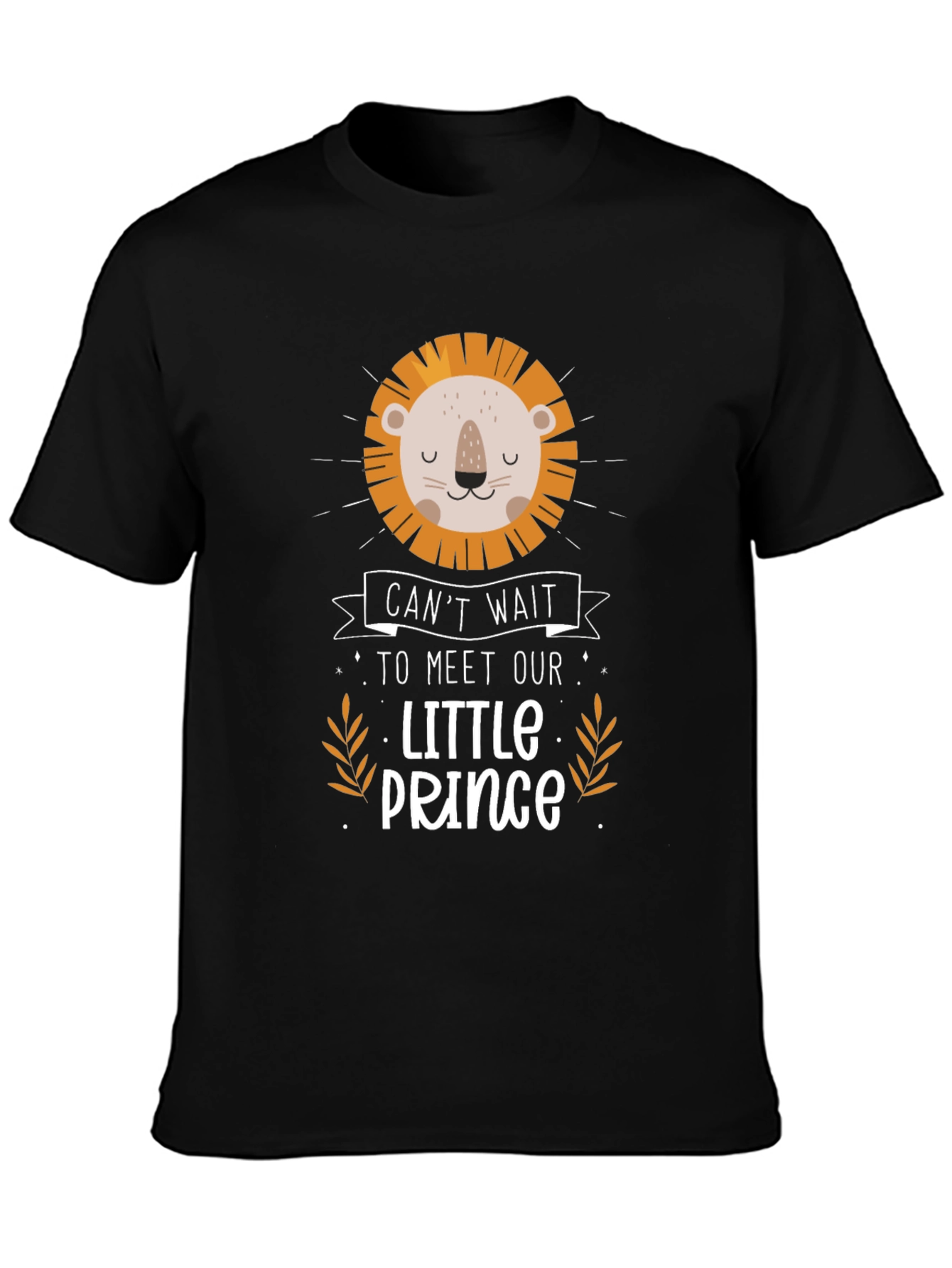 Cute Lion Prince Graphic Tee - Baby Shower Gift