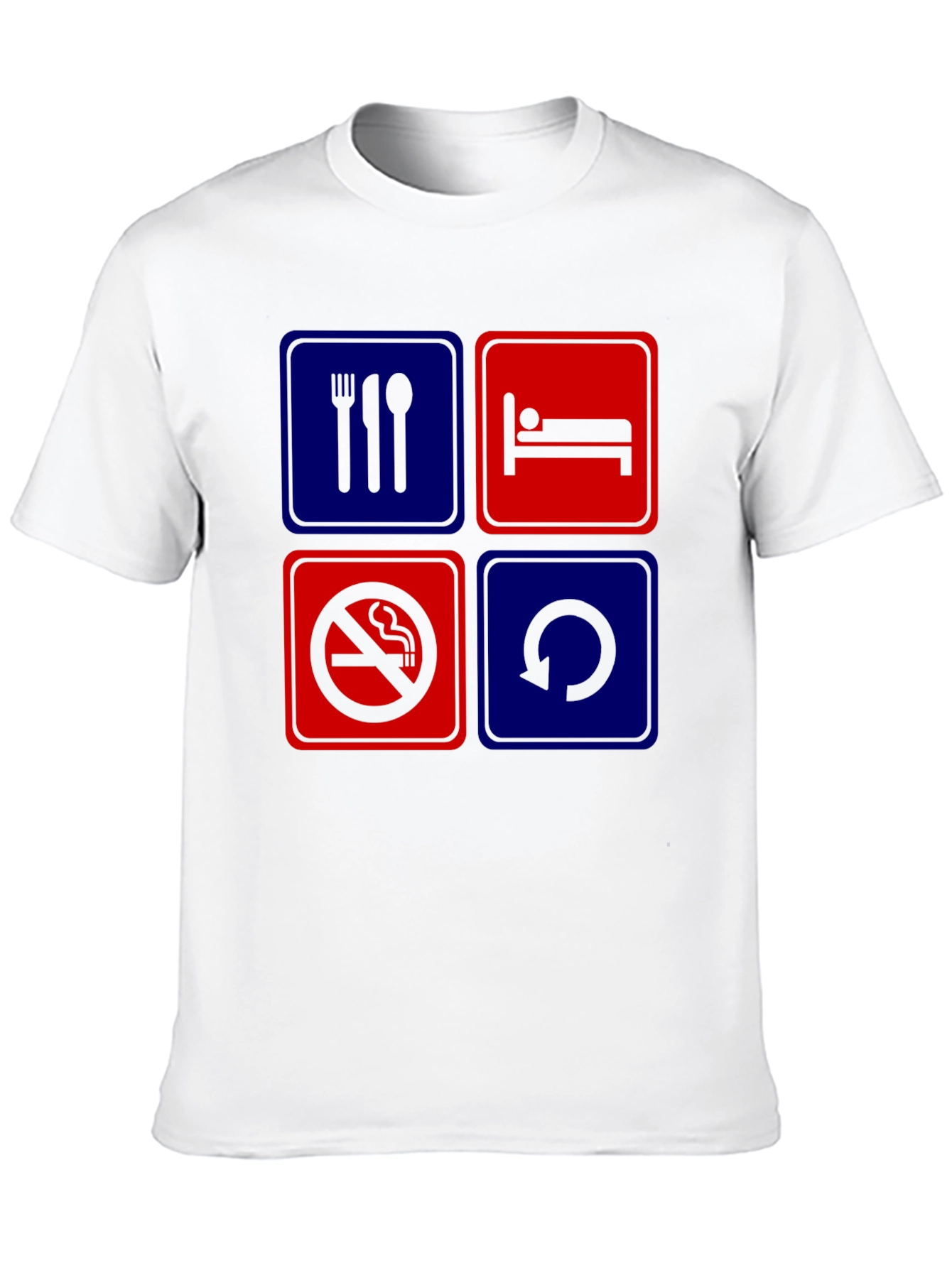 Eat Sleep Repeat Graphic T-Shirt